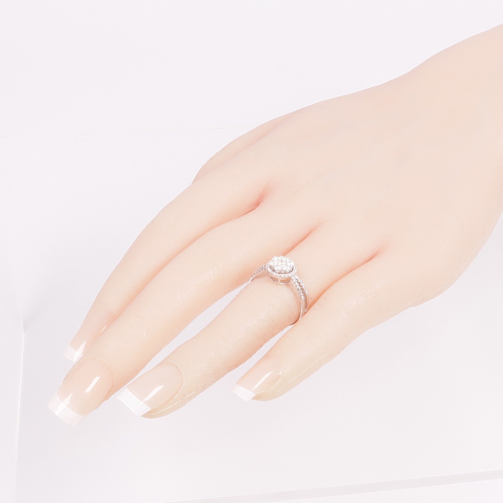 JEWELRY 【激減優惠】18K白金Diamond Ring鑽石戒指US#5.75