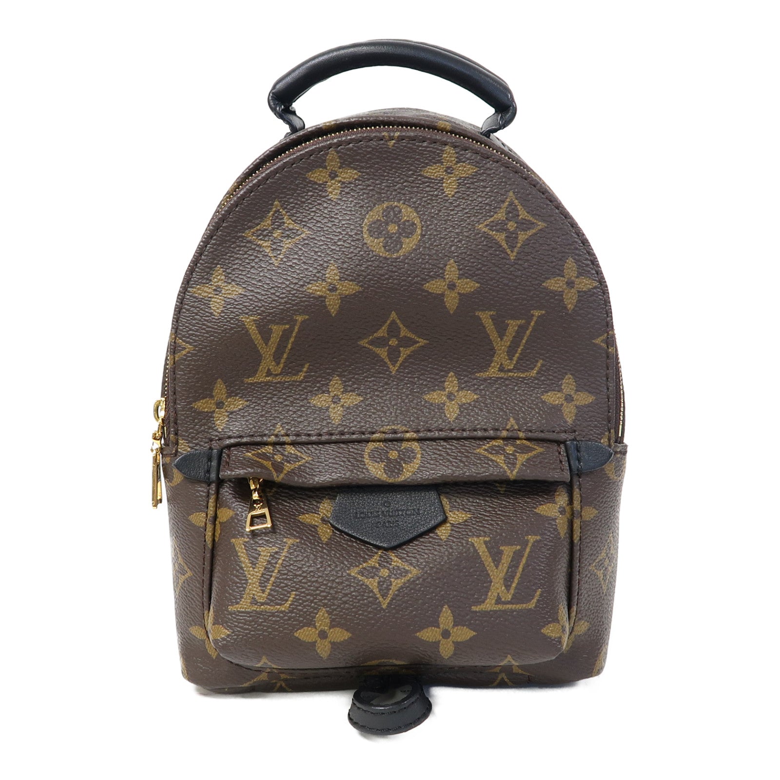 LOUIS VUITTON Monogram Palm Springs Mini金扣背包啡色