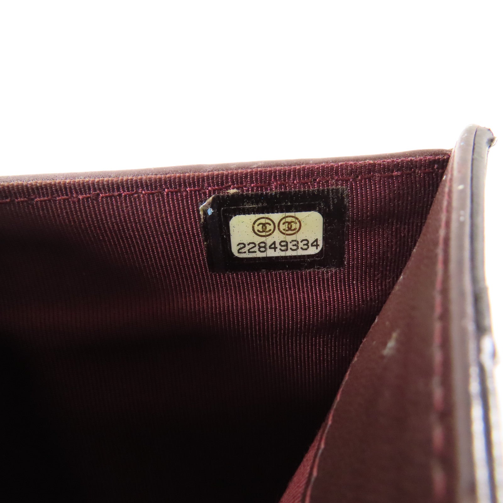 CHANEL 羊皮皮革Long Wallet銀扣長錢包