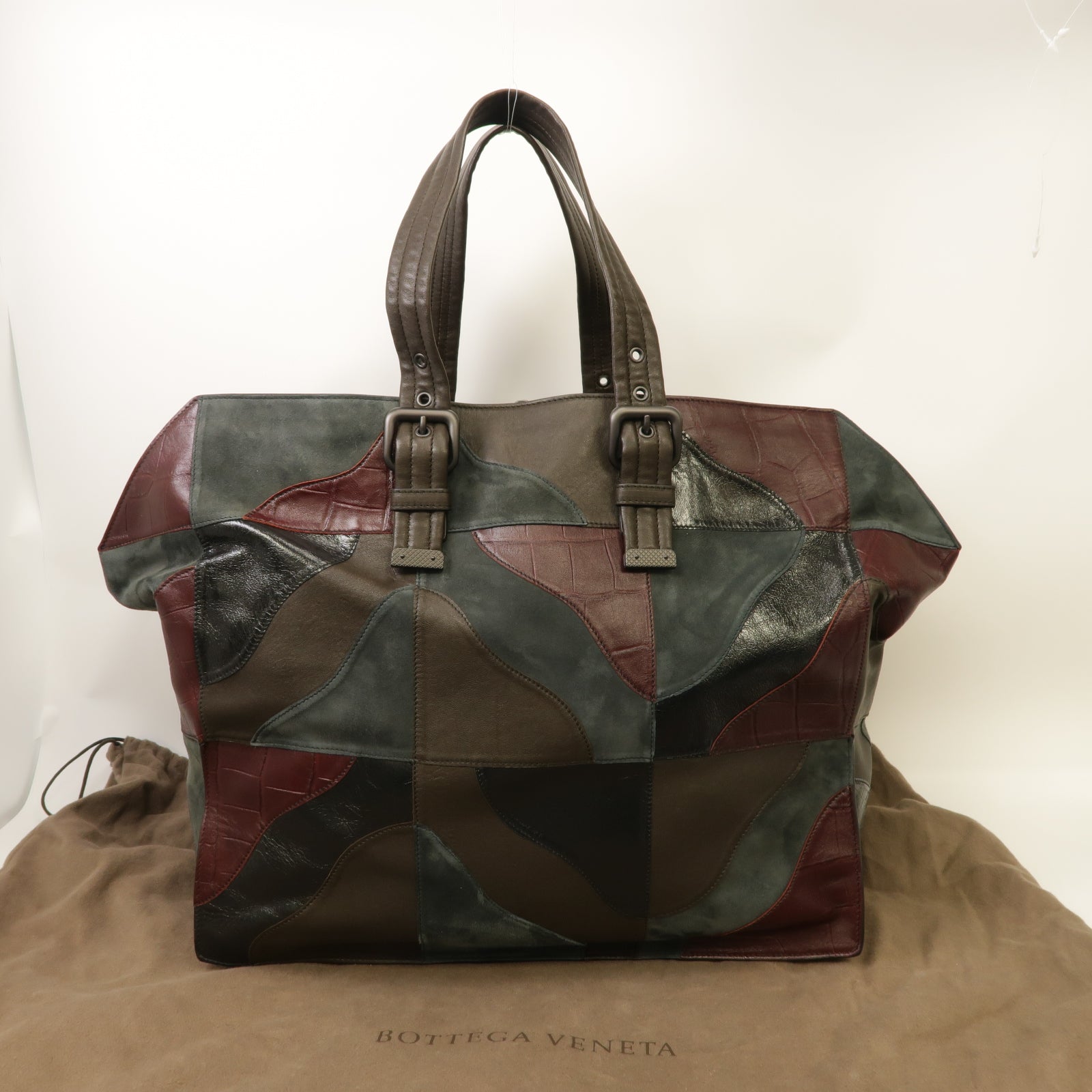 BOTTEGA VENETA 【激減優惠】牛皮皮革/麂皮皮革Shoulder Tote Bag肩背袋啡色/綠色/紅色