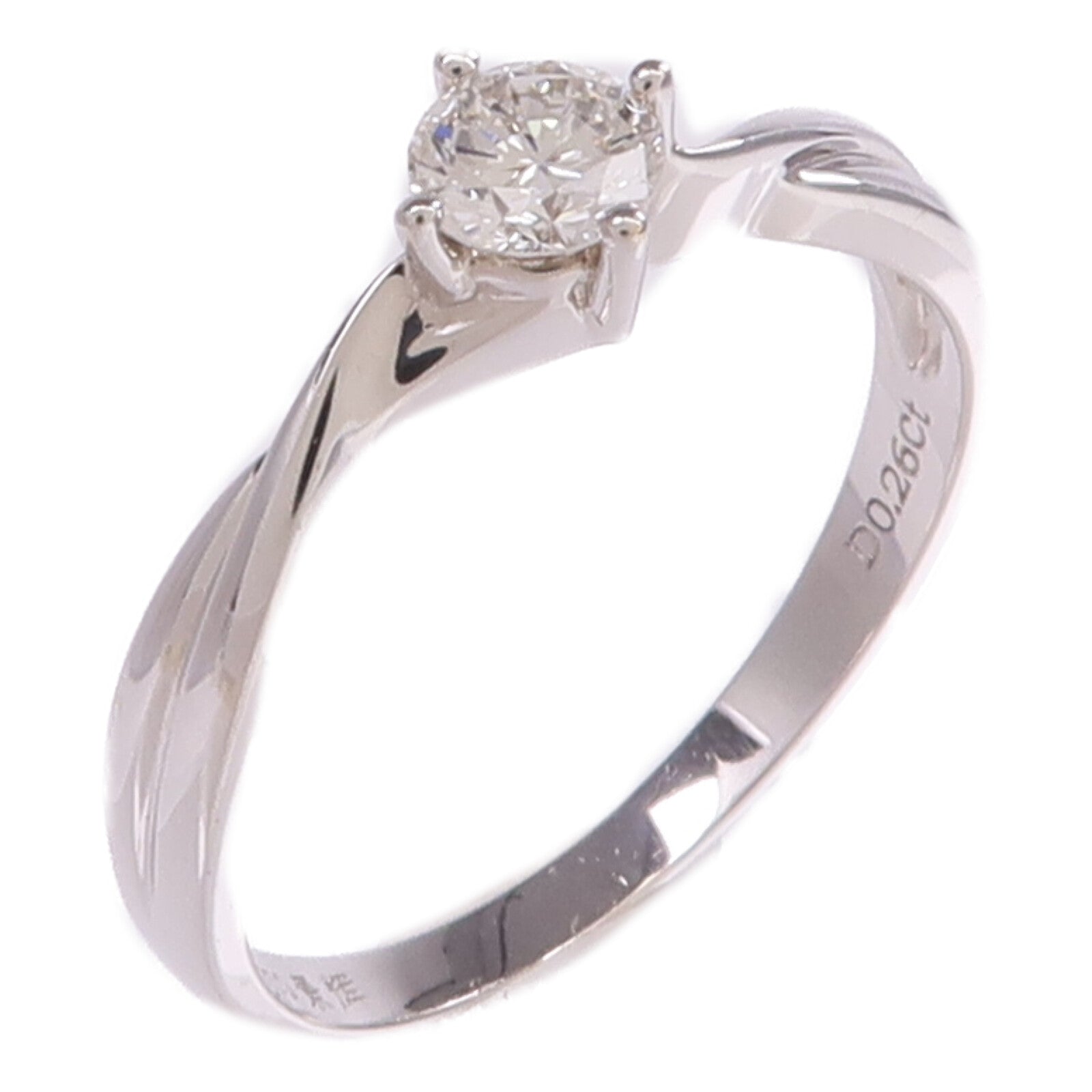 JEWELRY 【激減優惠】18K白金Diamond Ring鑽石戒指US#5.75
