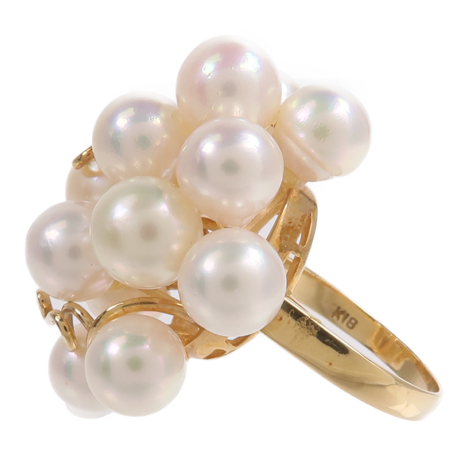 JEWELRY 18K黃金Pearl Ring珍珠耳環