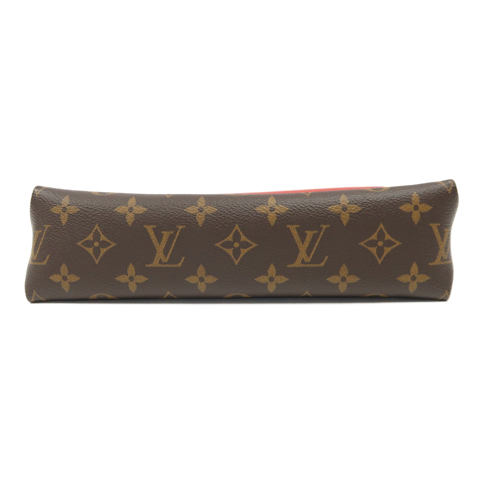 LOUIS VUITTON Monogram Saint Placide金扣鏈帶肩背袋啡色/紅色