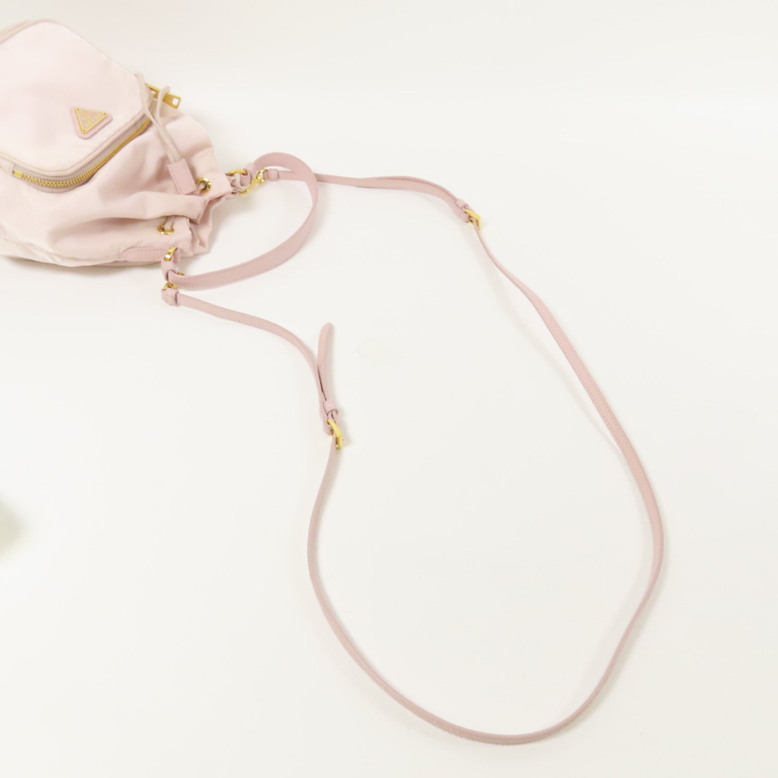 PRADA 尼龍Duet Re-Nylon Bucket Bag金扣手挽肩背袋兩用袋