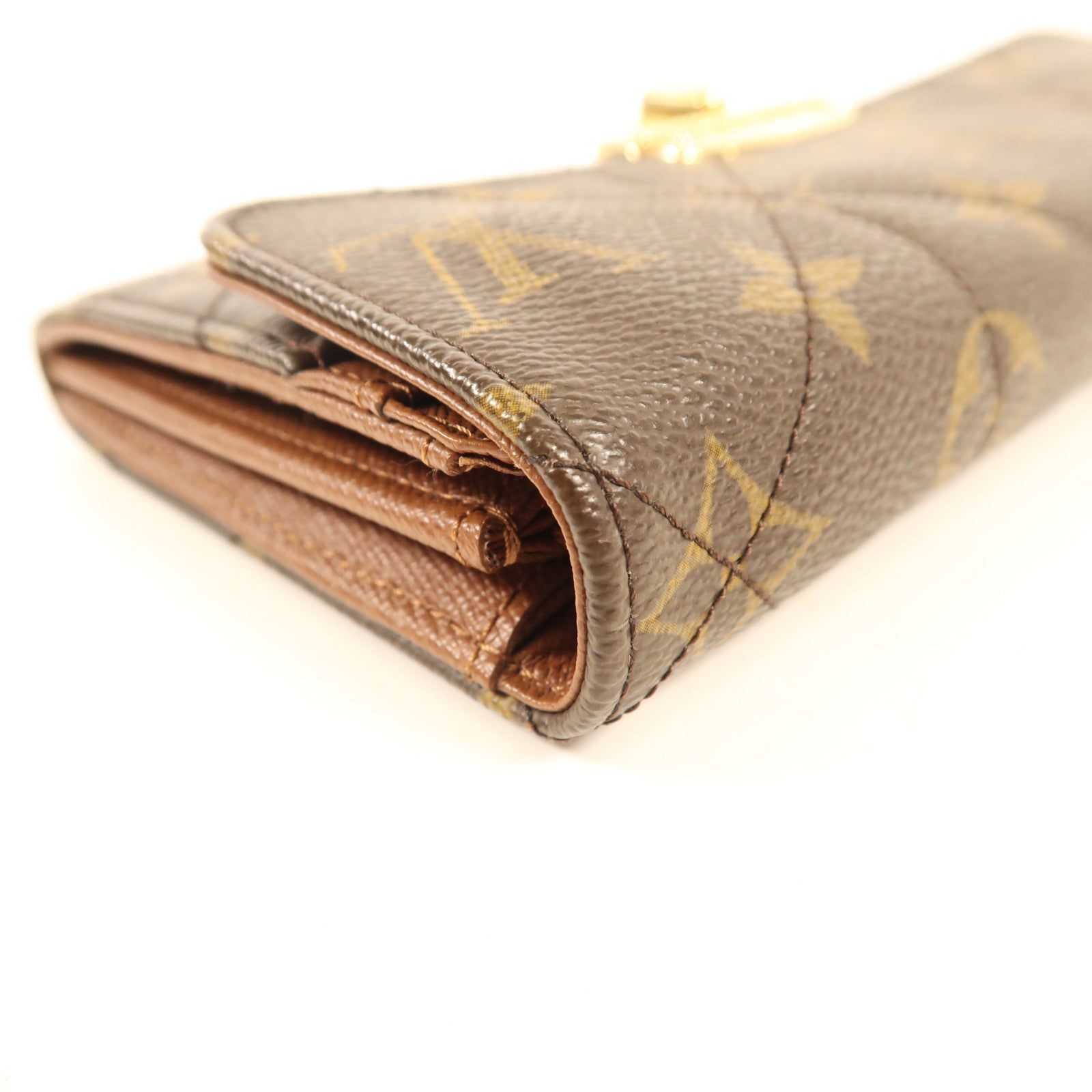 LOUIS VUITTON Monogram Etoile Portefeuille Sarah金扣長錢包棕色