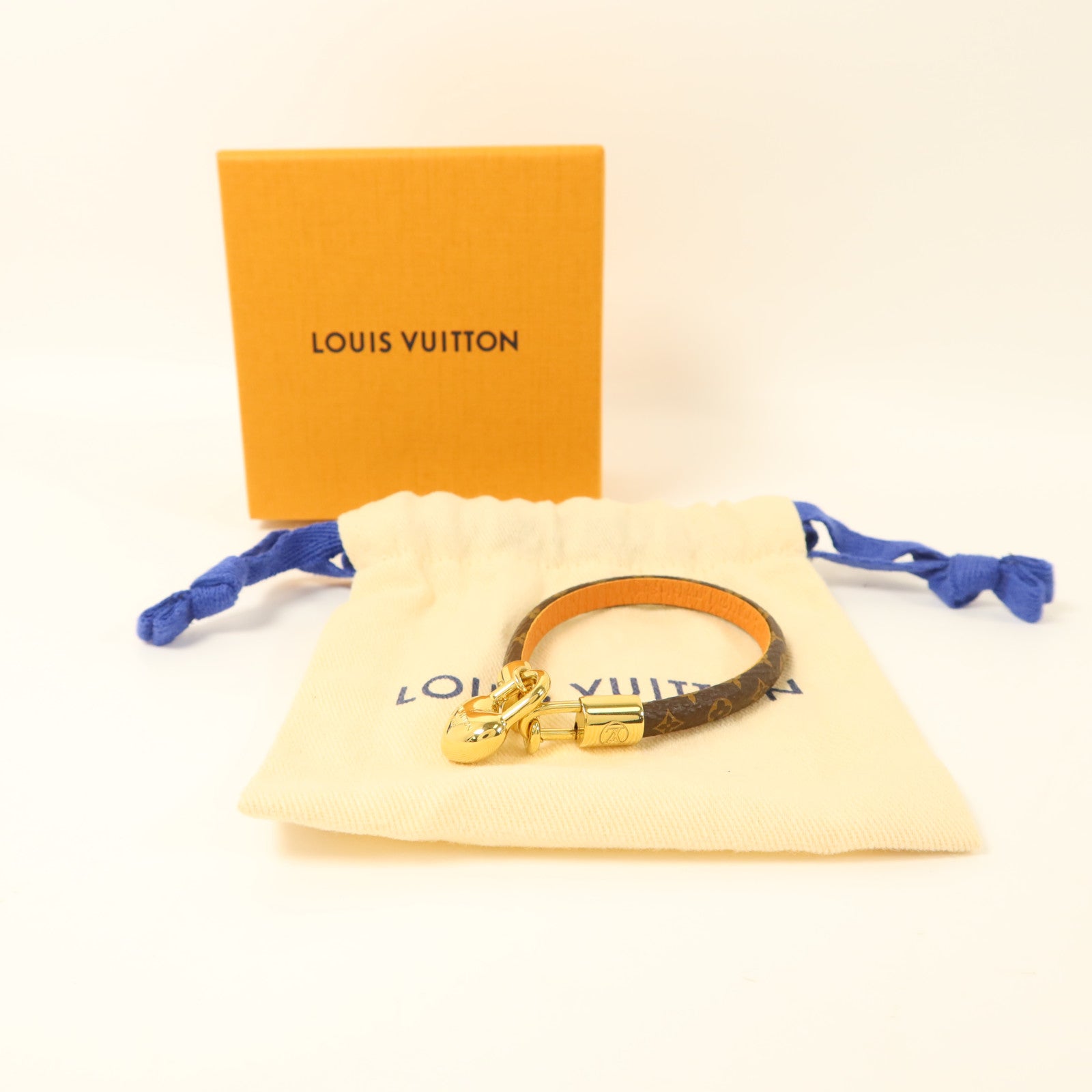 LOUIS VUITTON Monogram/金屬Crazy In Lock Bracelet手鏈