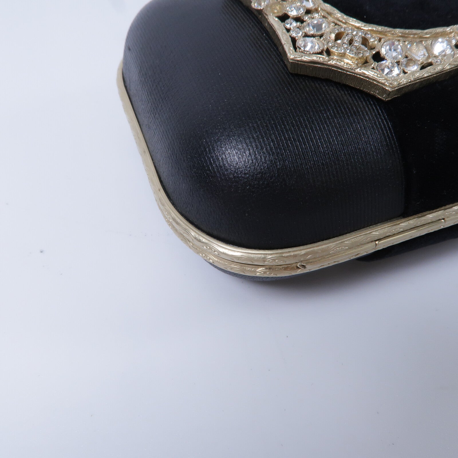 CHANEL 羊皮皮革/天鵝絨Chain Shoulder鏈帶肩背袋