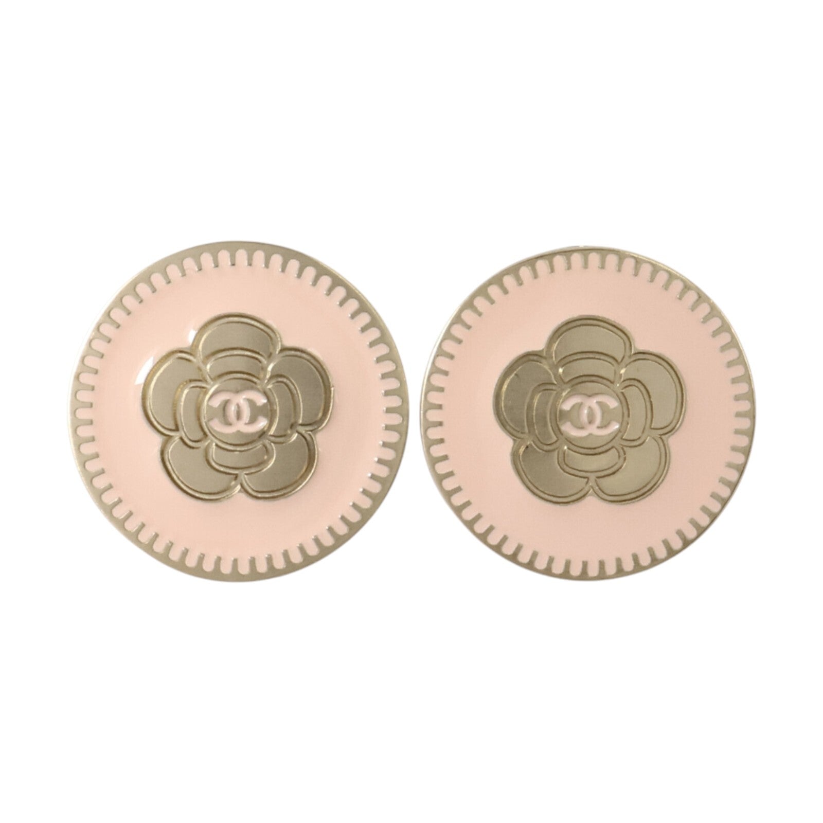 CHANEL 金屬/琺瑯Clip-On Earrings耳環