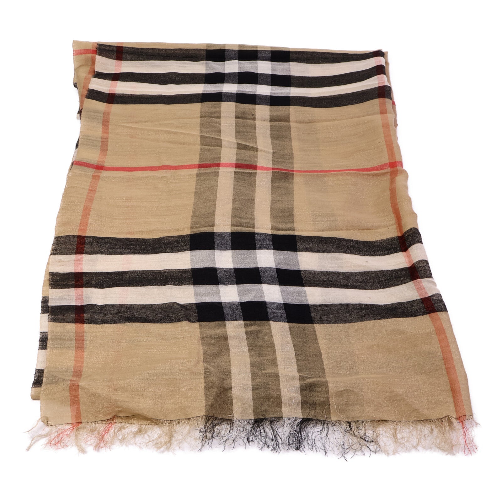 BURBERRY 絲質/羊毛Scarf圍巾