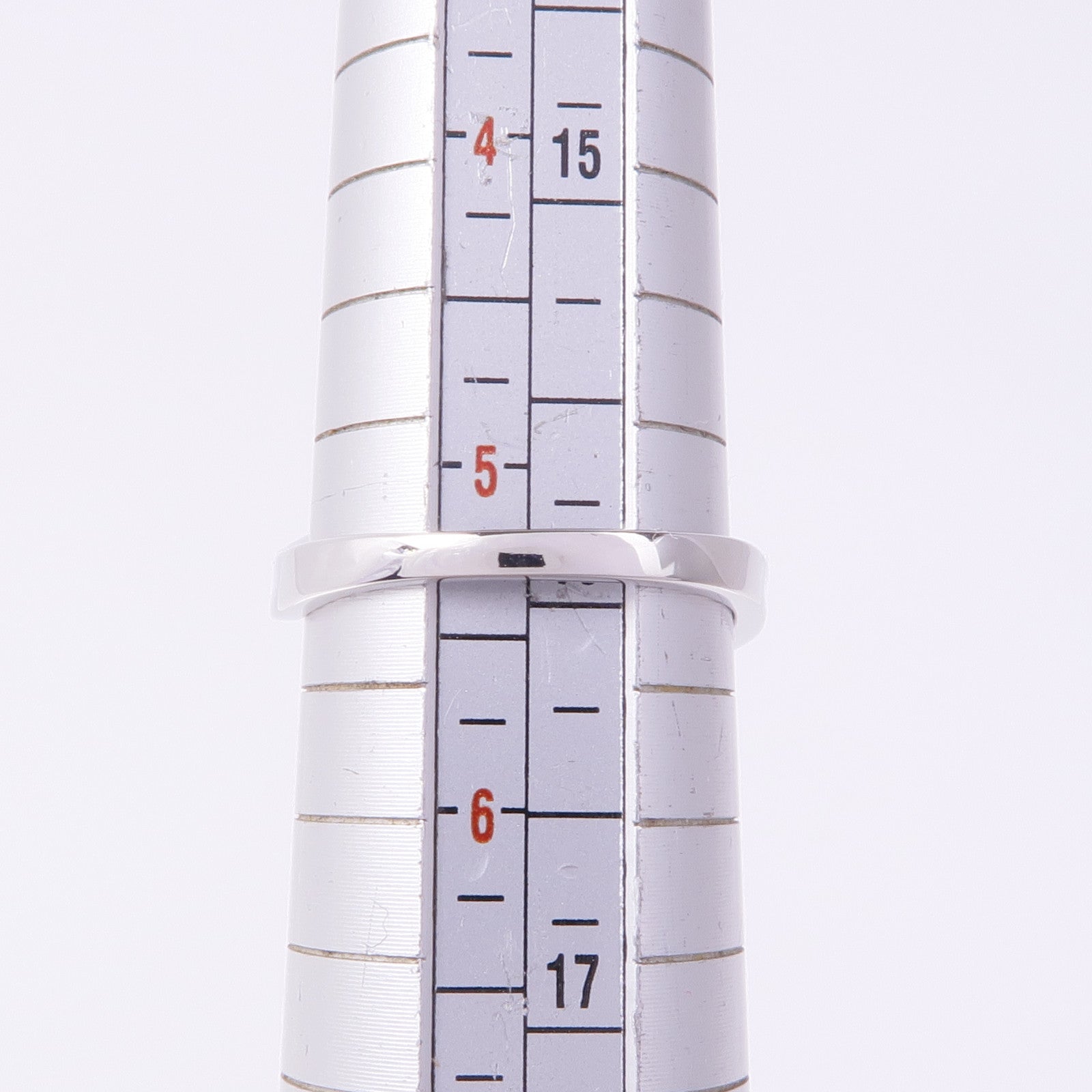 JEWELRY K18白金/PT950鉑金Padparadscha Diamond Ring帕帕拉恰/鑽石戒指US#5