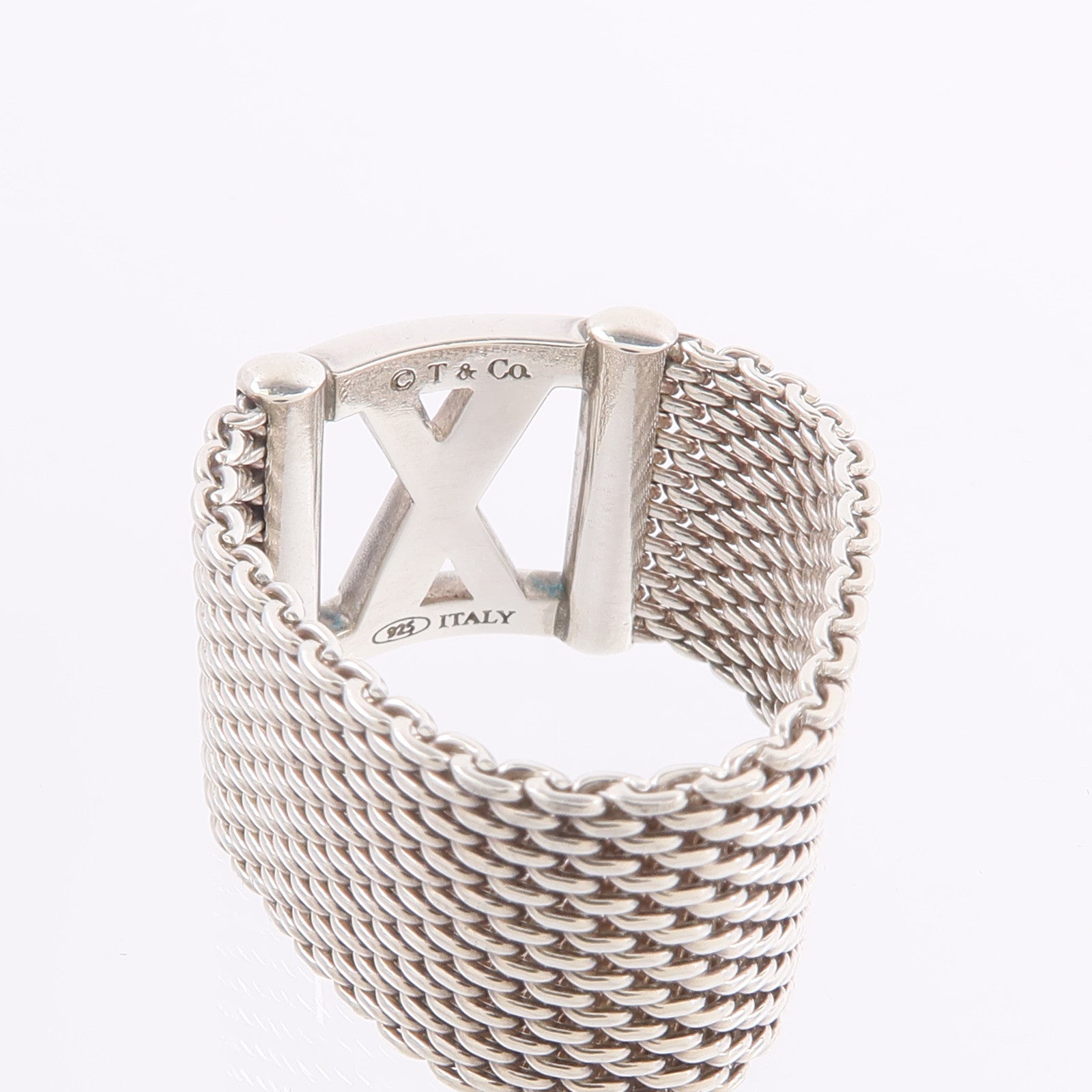 TIFFANY＆CO 925純銀Atlas Somerset Ring戒指