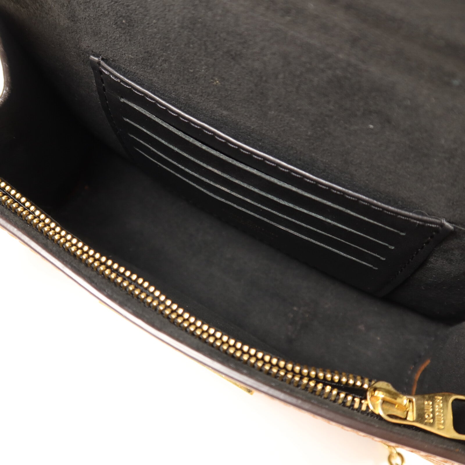 LOUIS VUITTON 【激減優惠】Monogram Reverse Dauphine金扣鏈帶肩背袋