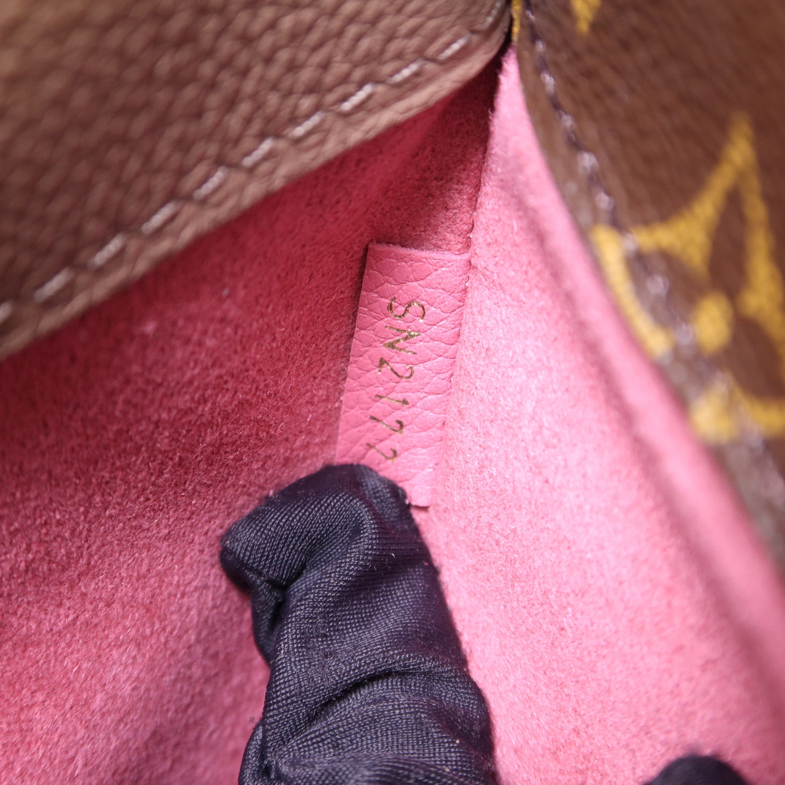 LOUIS VUITTON Monogram Pallas MM金扣手挽肩背兩用袋