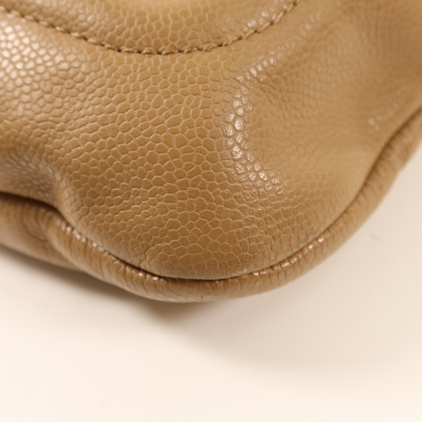 CHANEL 牛皮皮革Shoulder Bag銀扣鏈帶肩背袋