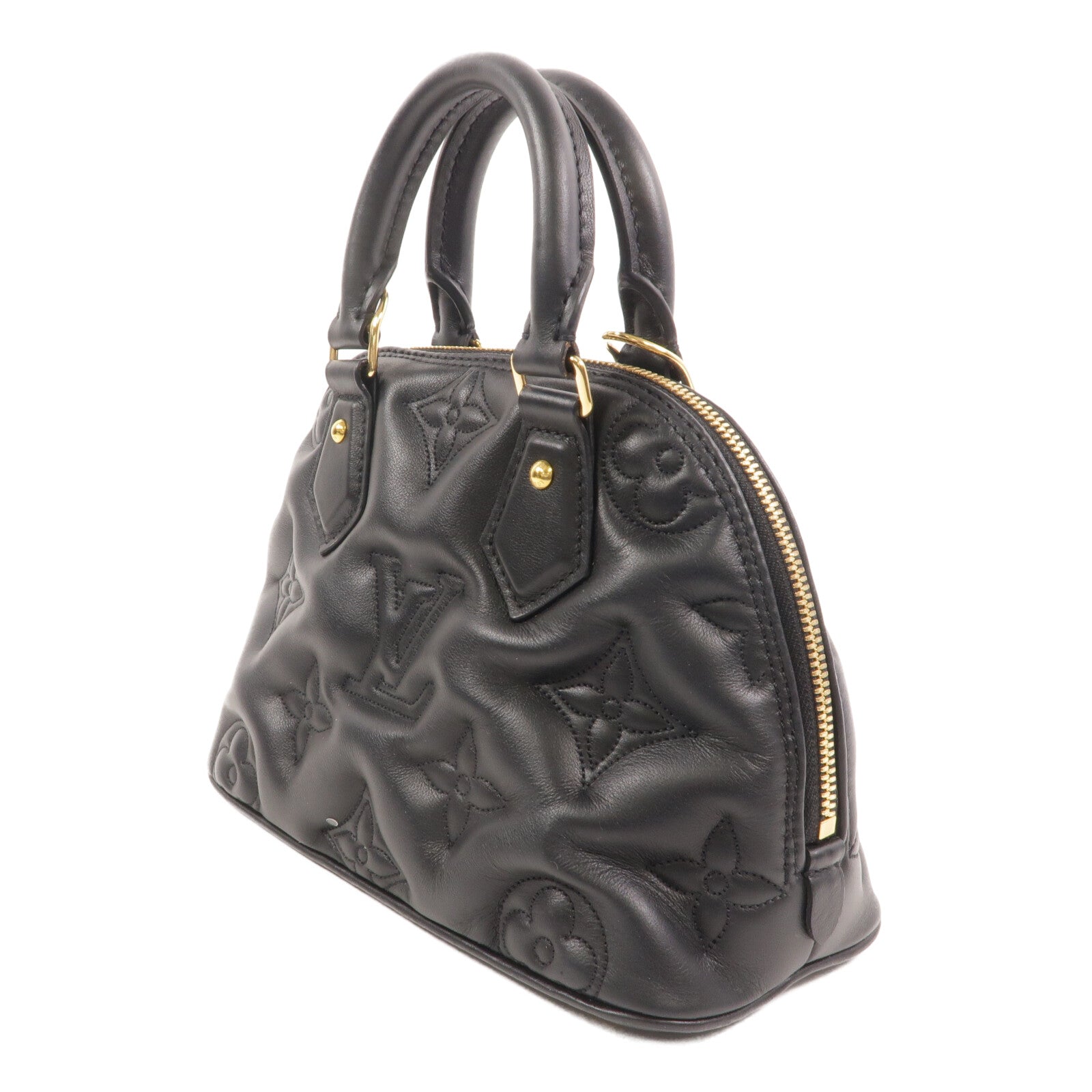 LOUIS VUITTON 牛皮皮革Alma BB Bubblegram手挽肩背兩用袋