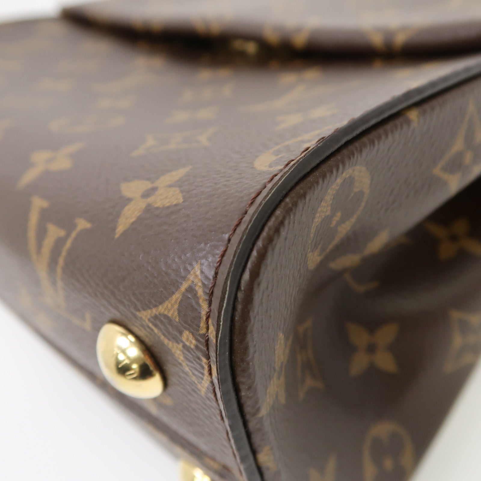 LOUIS VUITTON Monogram Cluny BB金扣手挽肩背兩用袋啡色