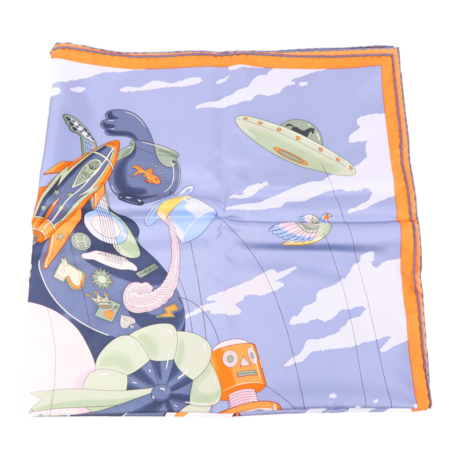HERMES 絲質Scarf 90X90絲巾