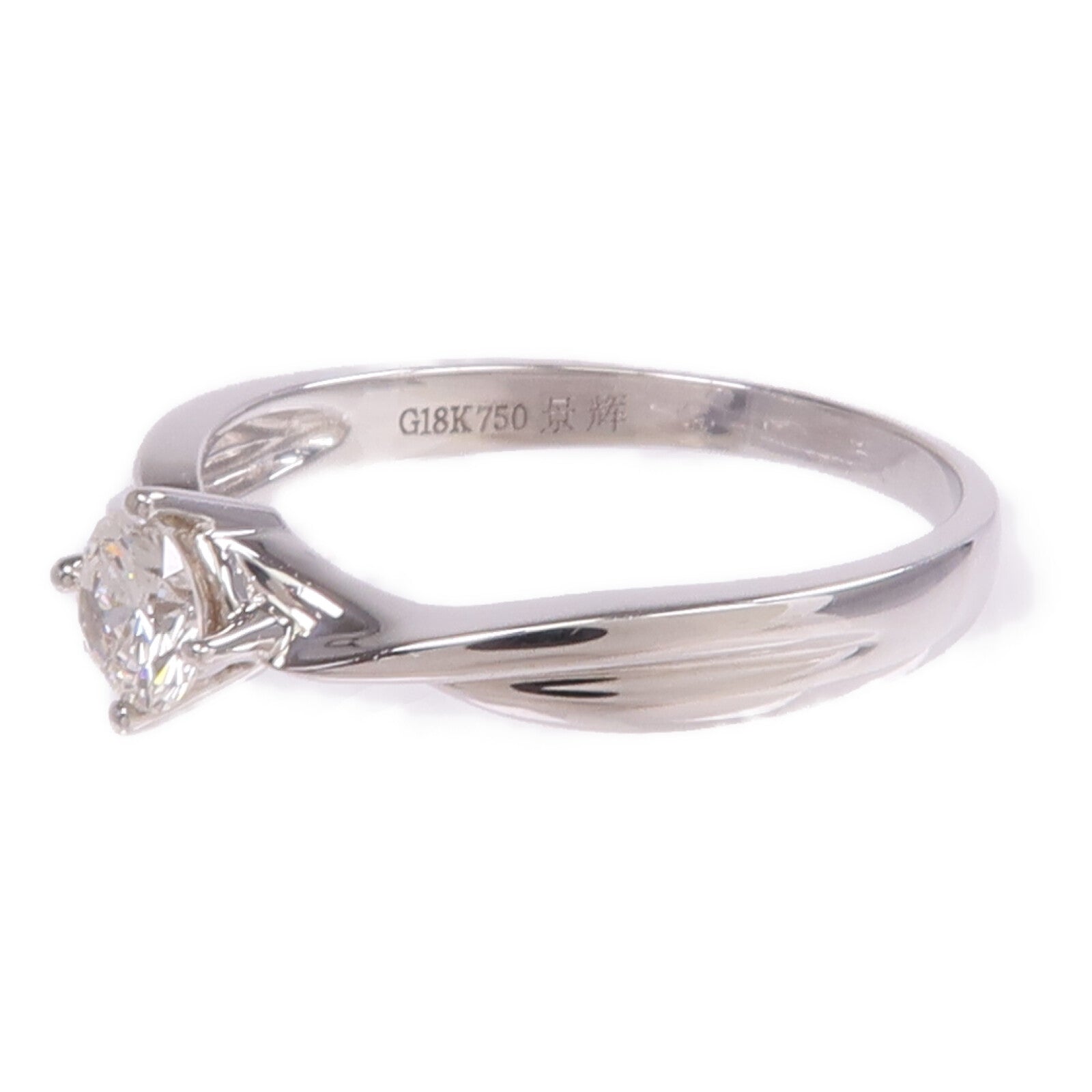 JEWELRY 【激減優惠】18K白金Diamond Ring鑽石戒指US#5.75