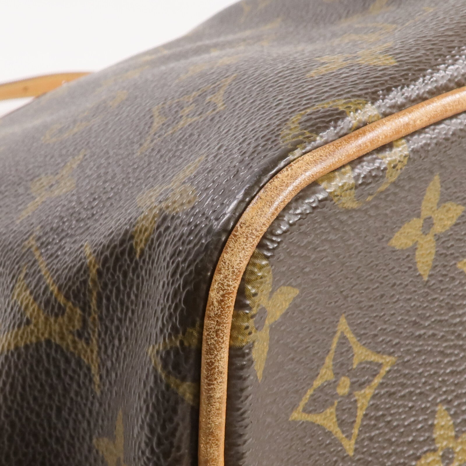 LOUIS VUITTON Monogram Palermo PM金扣手挽肩背兩用袋棕色