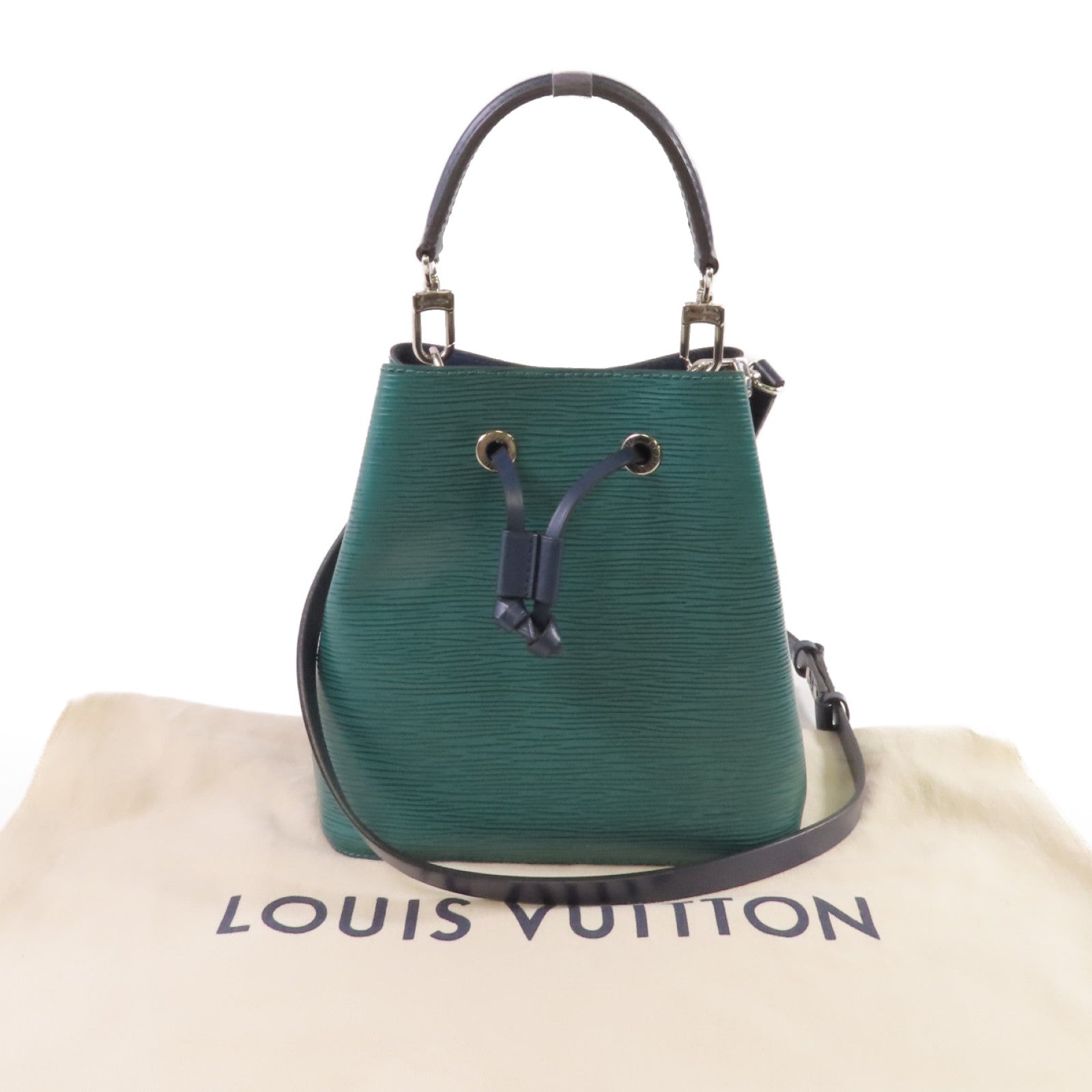 LOUIS VUITTON 【激減優惠】Epi Neo Noe BB 2Way Shoulder Bag銀扣手挽肩背兩用袋綠色