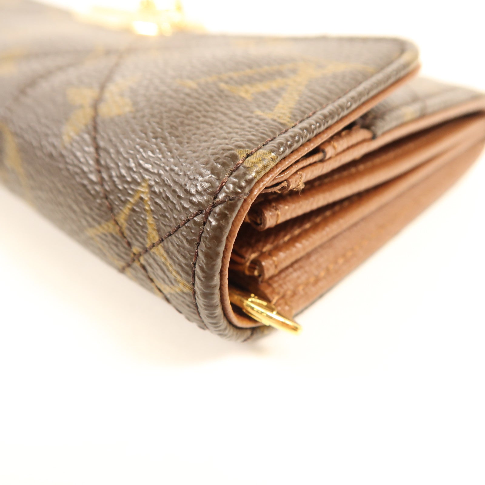 LOUIS VUITTON Monogram Etoile Portefeuille Sarah金扣長錢包棕色
