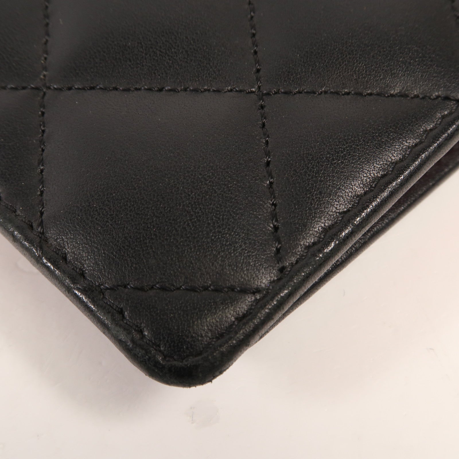 CHANEL 牛皮皮革Cambon Wallet銀扣長錢包