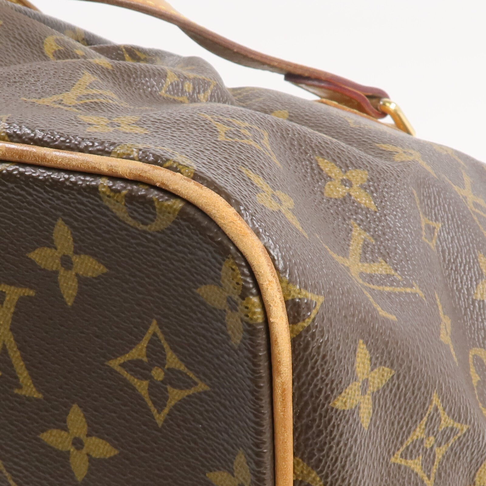 LOUIS VUITTON Monogram Palermo PM金扣手挽肩背兩用袋棕色