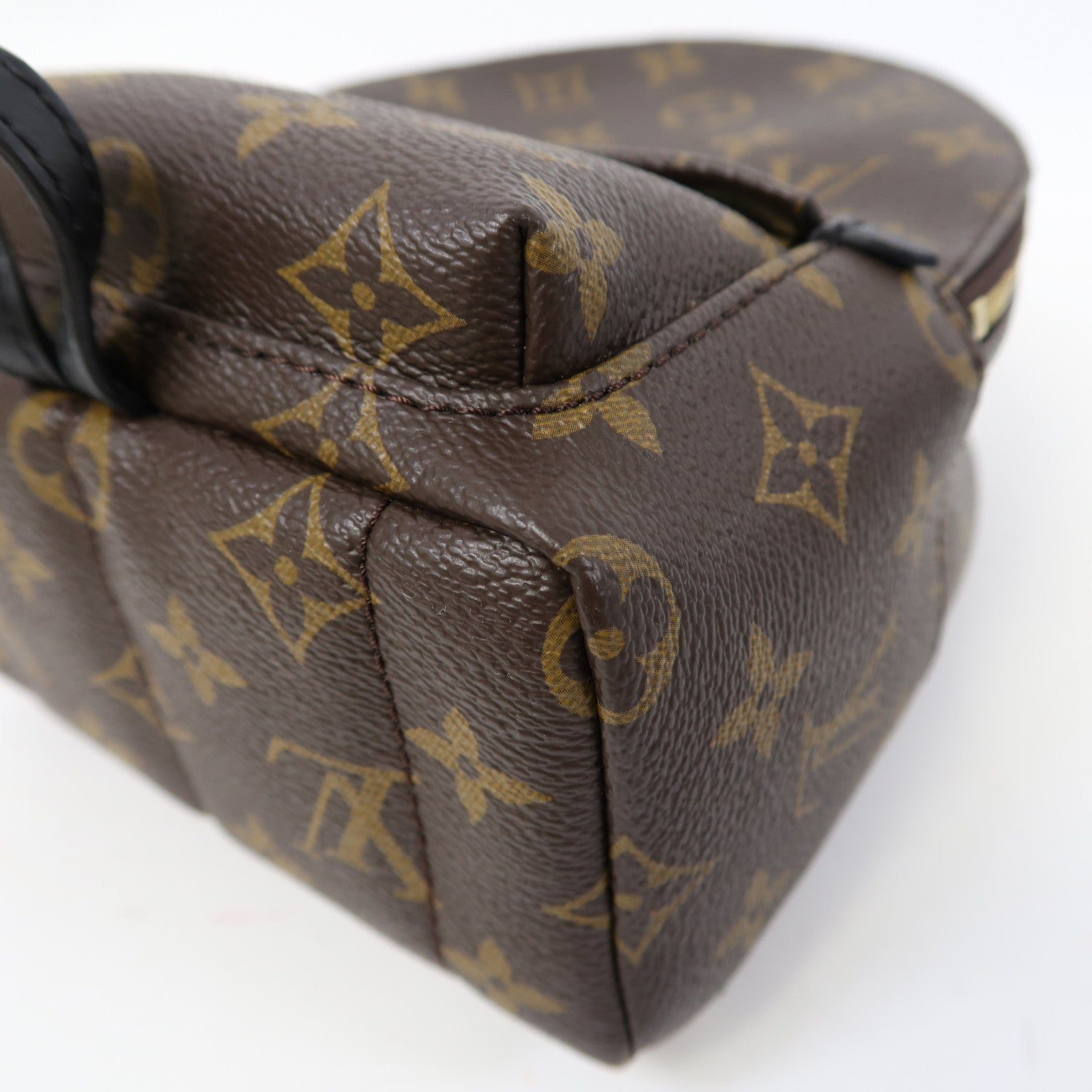 LOUIS VUITTON Monogram Palm Springs Mini金扣背包啡色