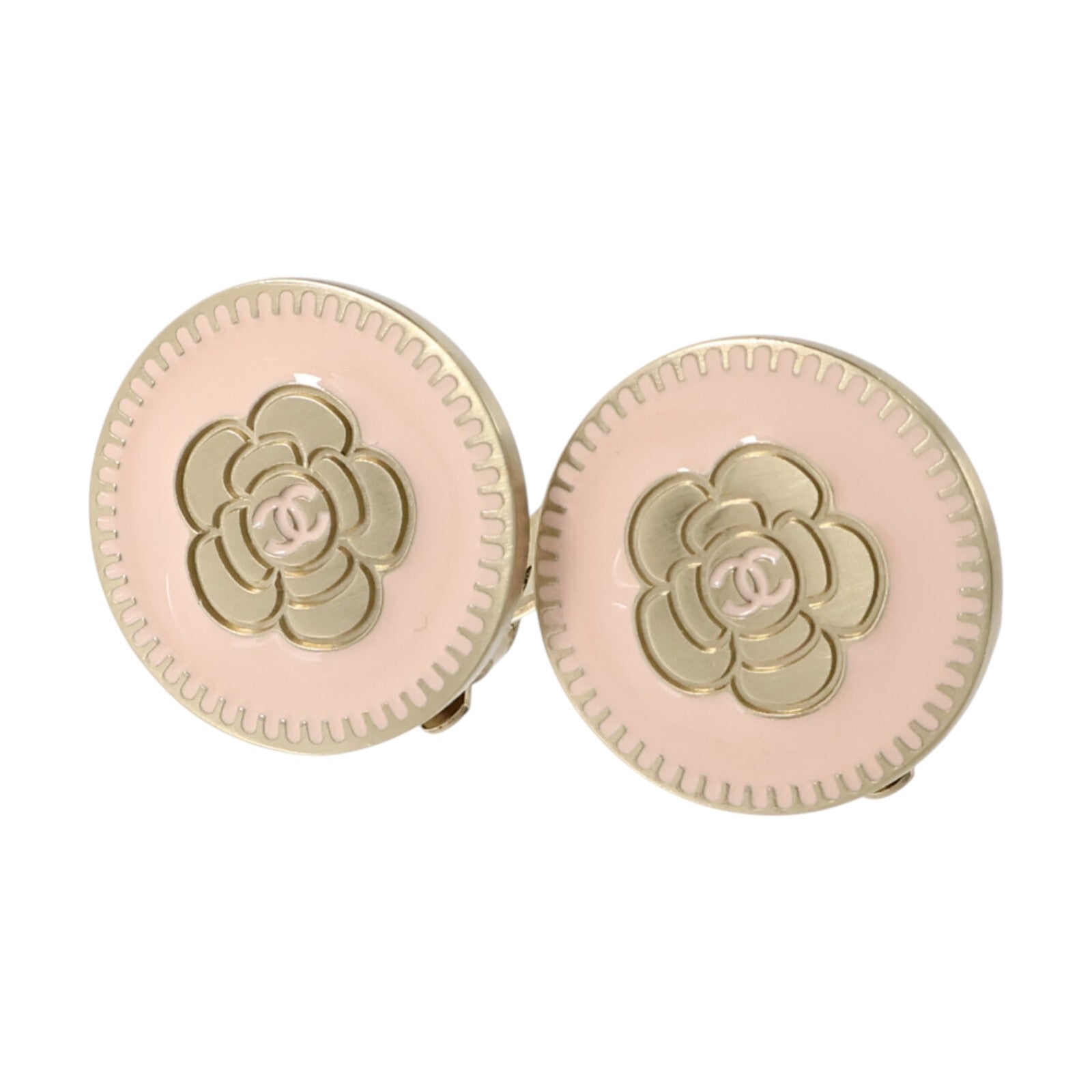CHANEL 金屬/琺瑯Clip-On Earrings耳環