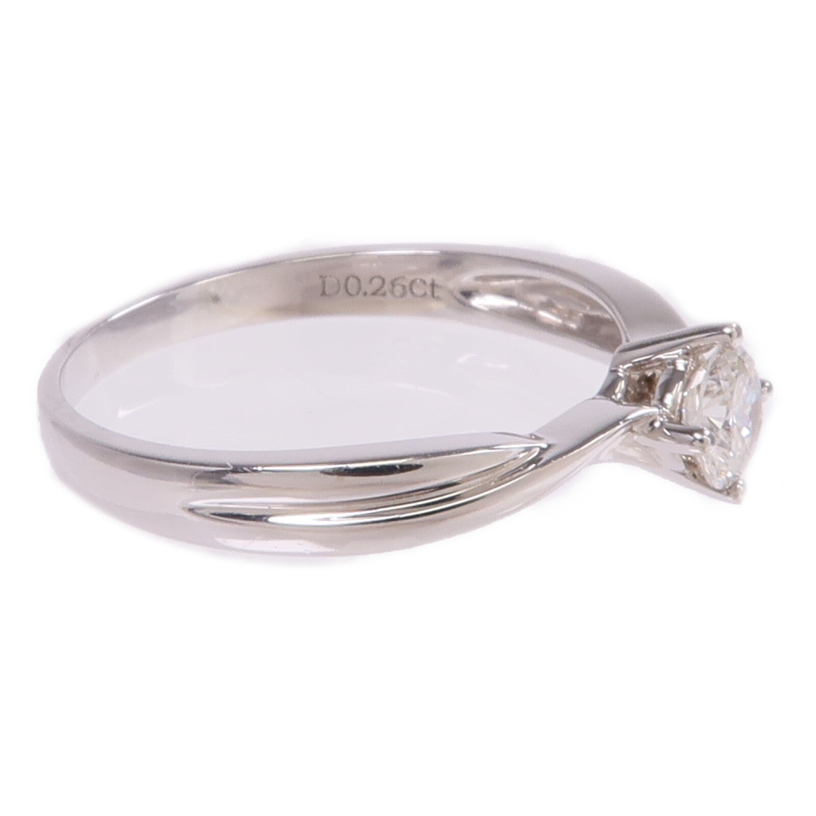 JEWELRY 【激減優惠】18K白金Diamond Ring鑽石戒指US#5.75