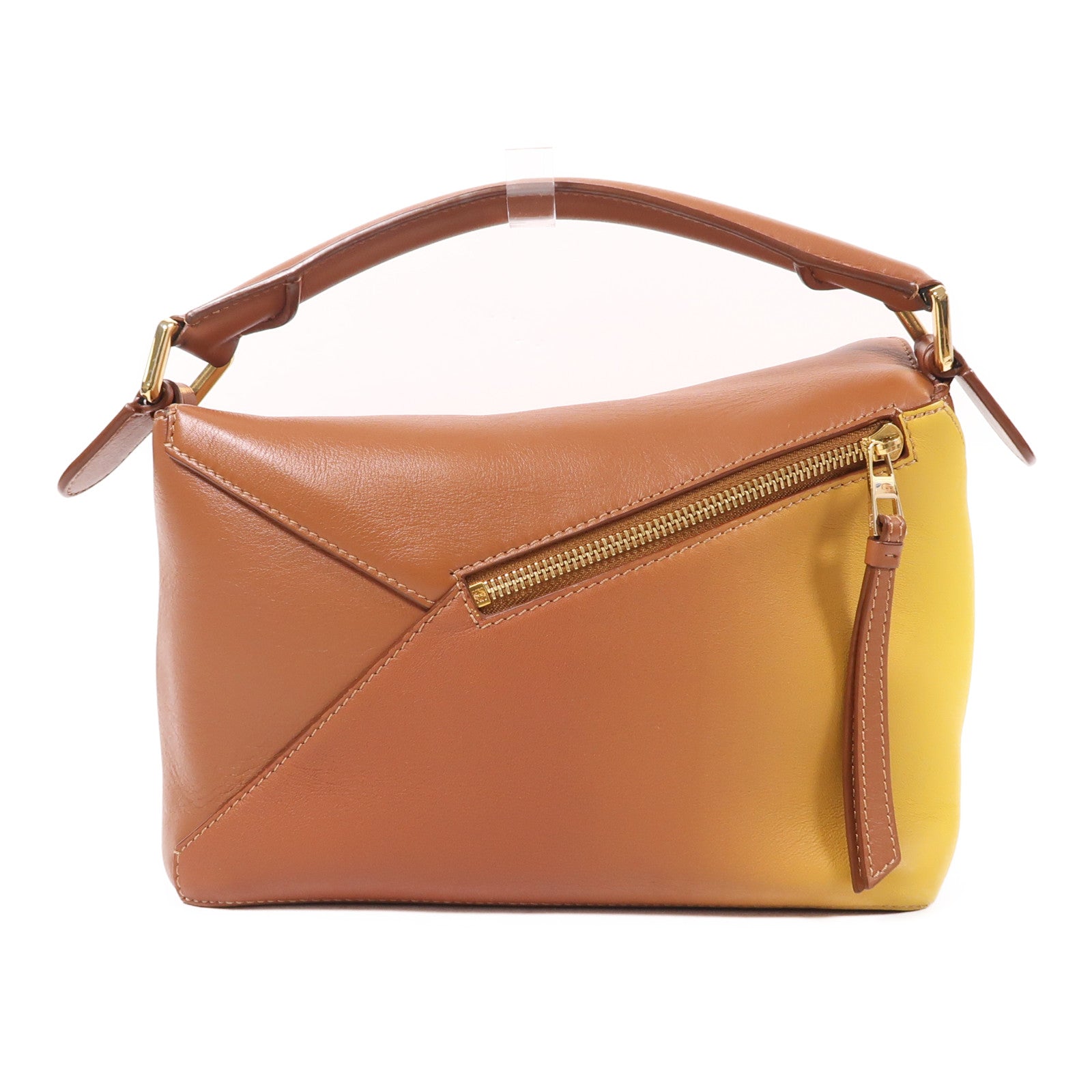 LOEWE 牛皮皮革Puzzle Small金扣手挽肩背兩用袋