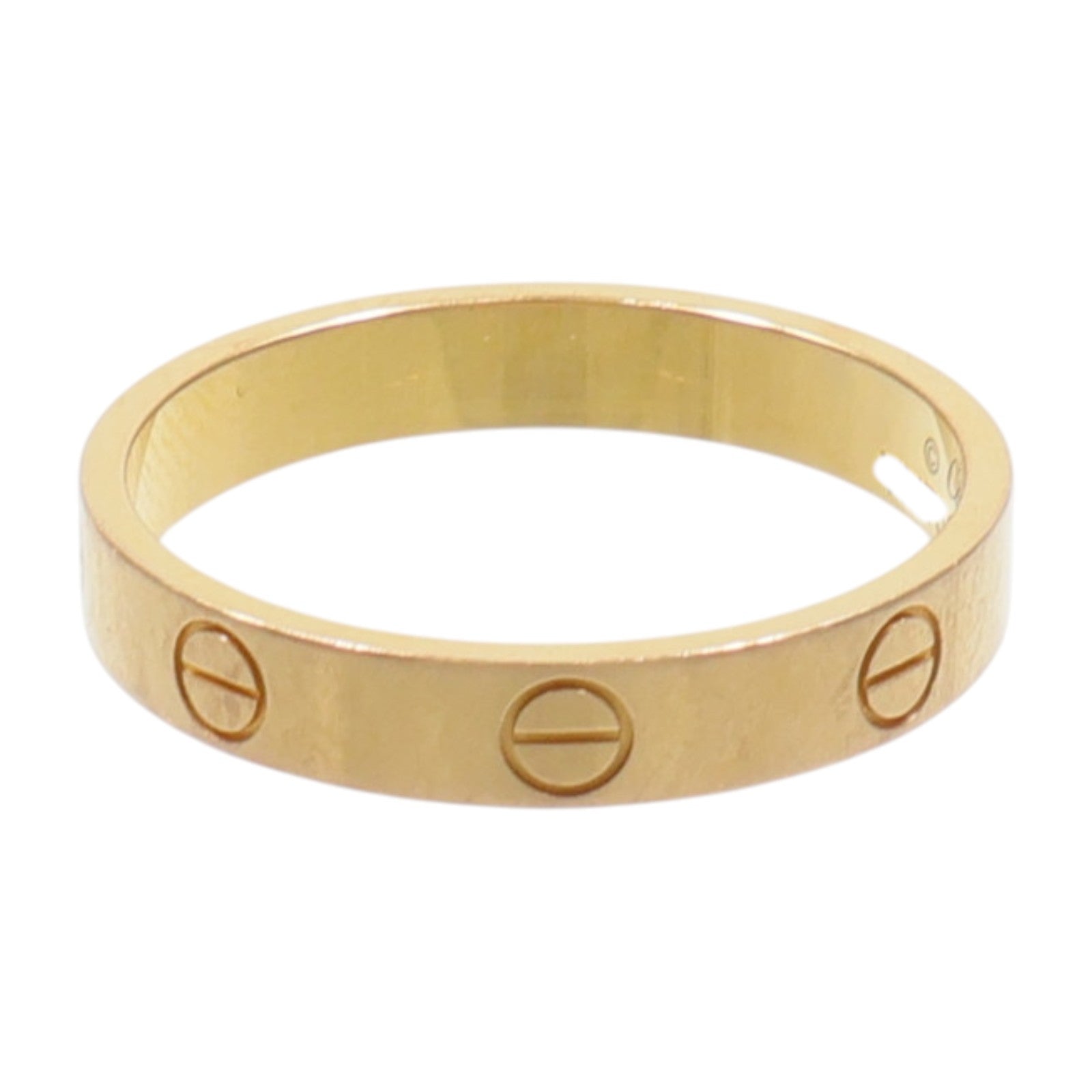 CARTIER 18K玫瑰金Mini Love Ring戒指