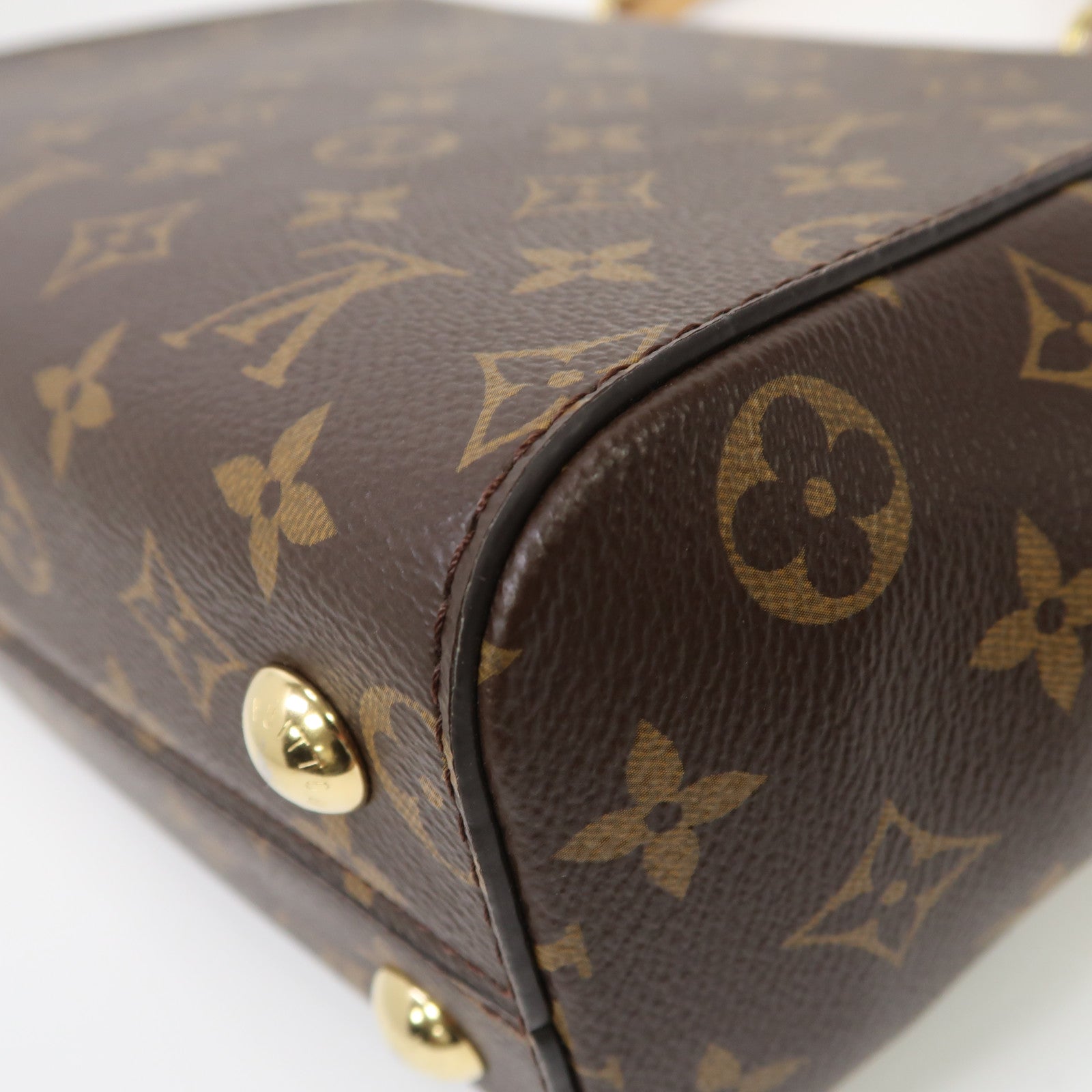LOUIS VUITTON Monogram Cluny BB金扣手挽肩背兩用袋啡色