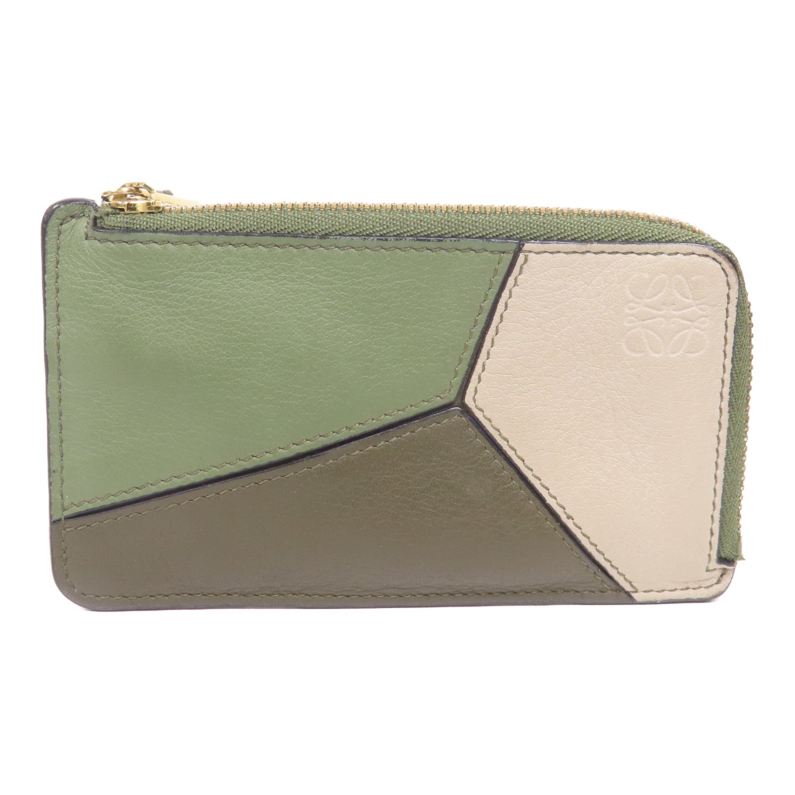LOEWE 牛皮皮革Card Case金扣卡片套