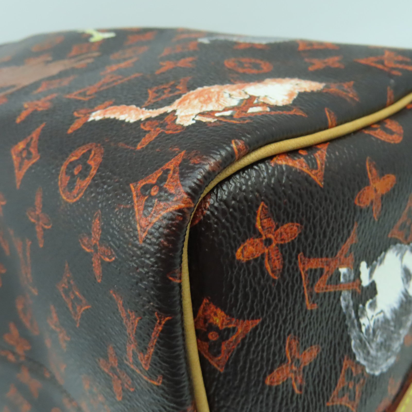LOUIS VUITTON Monogram Grace Coddngton CatogramSpeedy 30 Band金扣手挽肩背兩用袋啡色