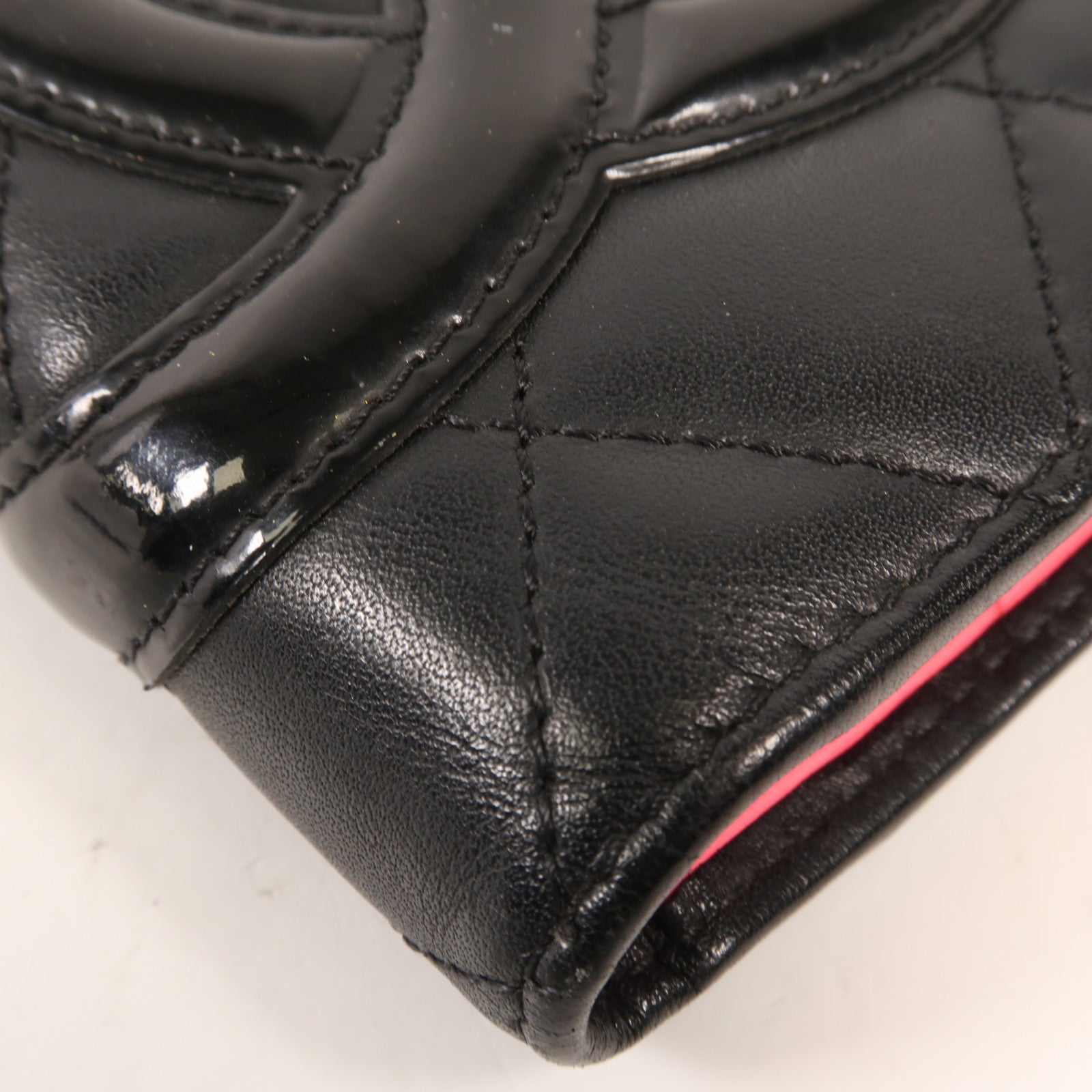 CHANEL 牛皮皮革Cambon Wallet銀扣長錢包