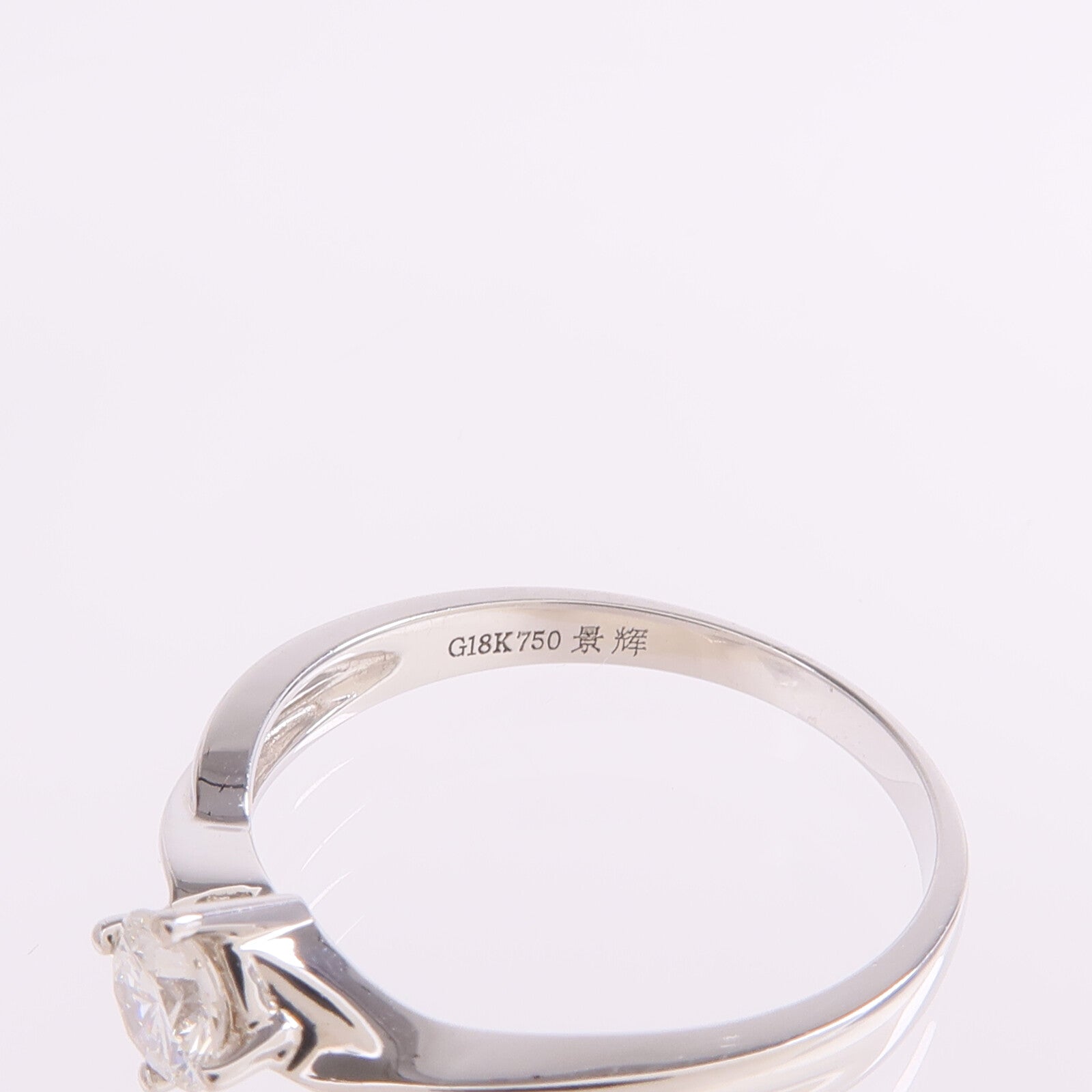 JEWELRY 【激減優惠】18K白金Diamond Ring鑽石戒指US#5.75