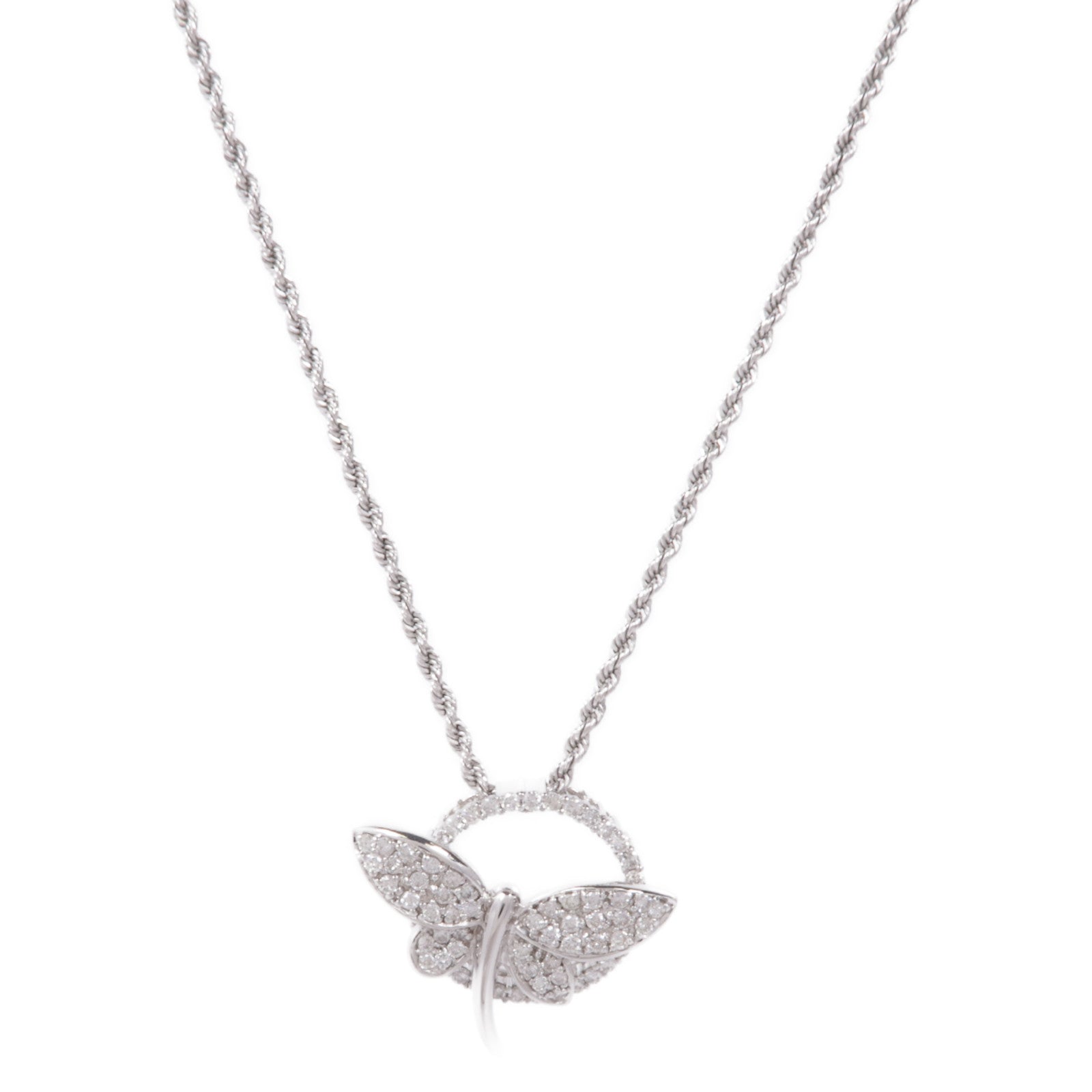 JEWELRY 18K白金Diamond Necklace鑽石項鍊