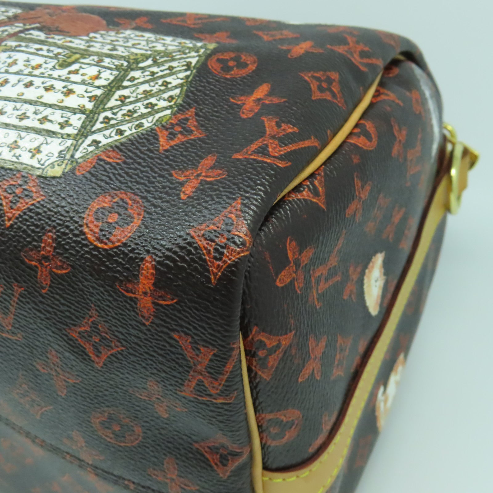 LOUIS VUITTON Monogram Grace Coddngton CatogramSpeedy 30 Band金扣手挽肩背兩用袋啡色