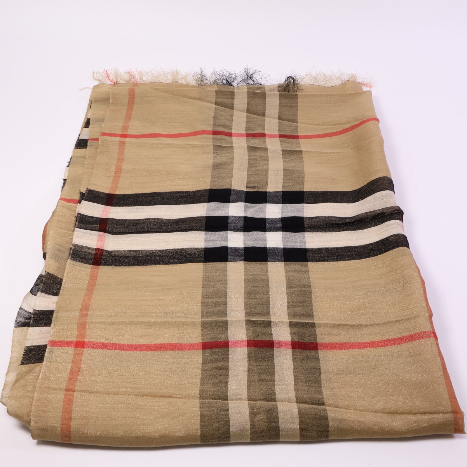 BURBERRY 絲質/羊毛Scarf圍巾
