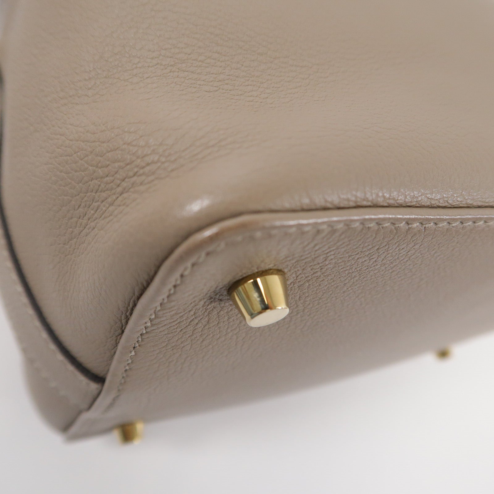 HERMES Evercolor皮革Tool Box 20手挽肩背兩用袋Gris Asphalte
