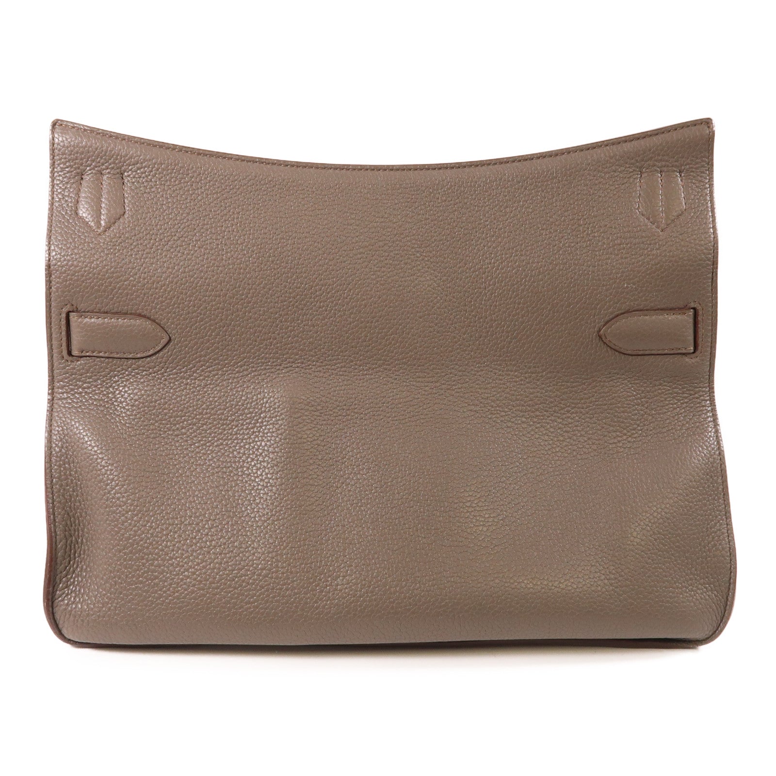 HERMES Clemence皮革Jypsiere 34銀扣肩背袋