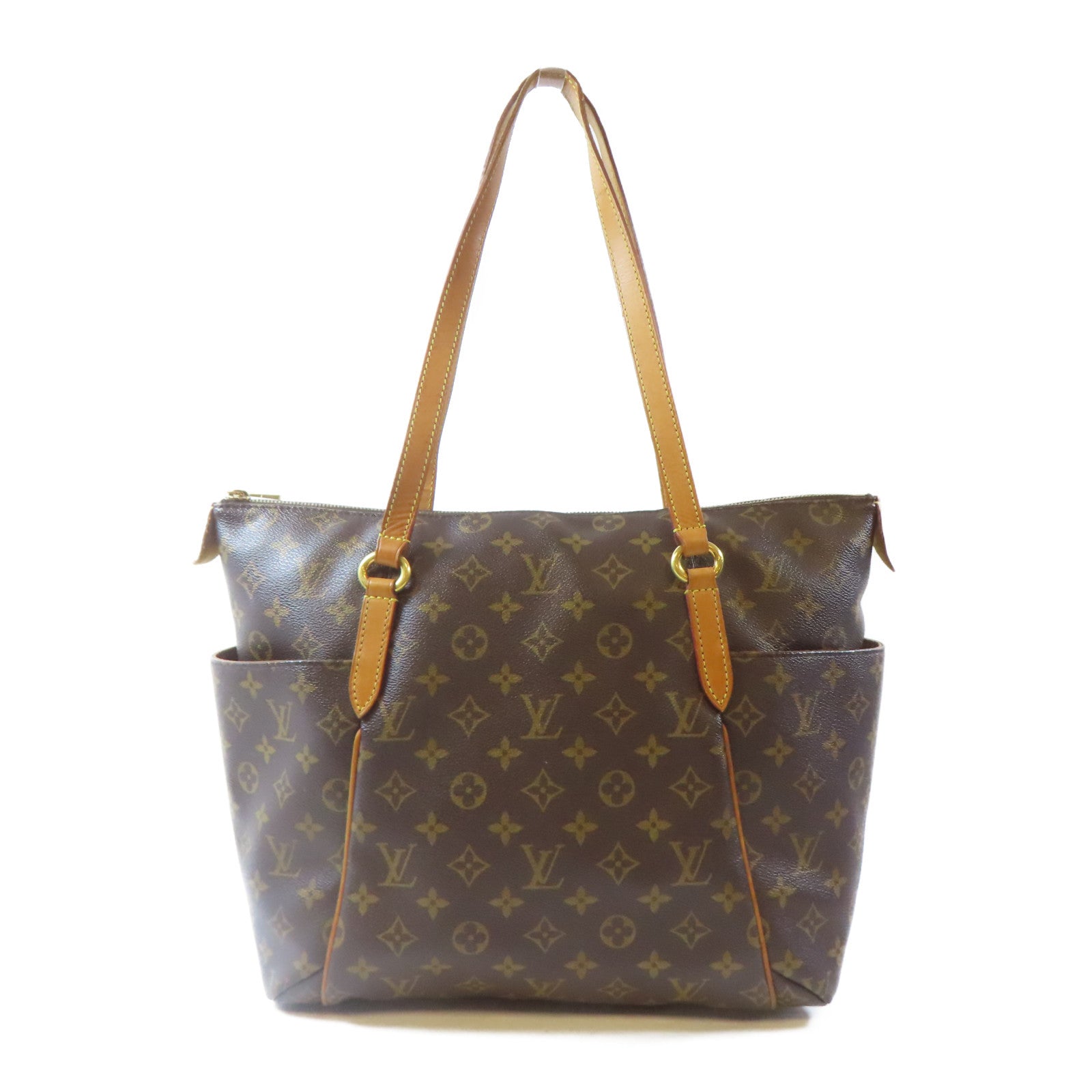 LOUIS VUITTON 【激減優惠】Monogram Totally MM金扣肩背袋啡色