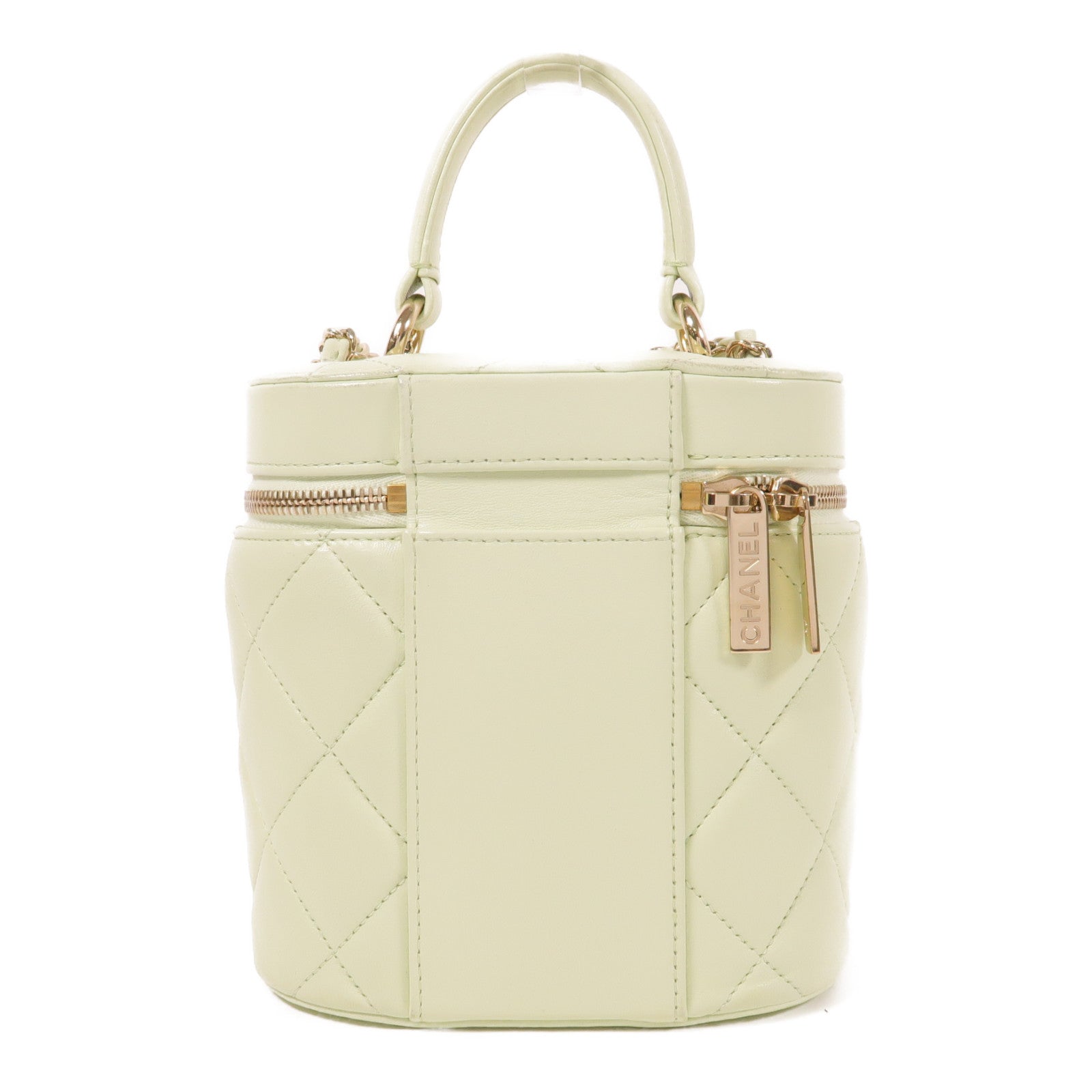 CHANEL 牛皮皮革Trendy CC Vanity Case金扣手挽肩背兩用袋