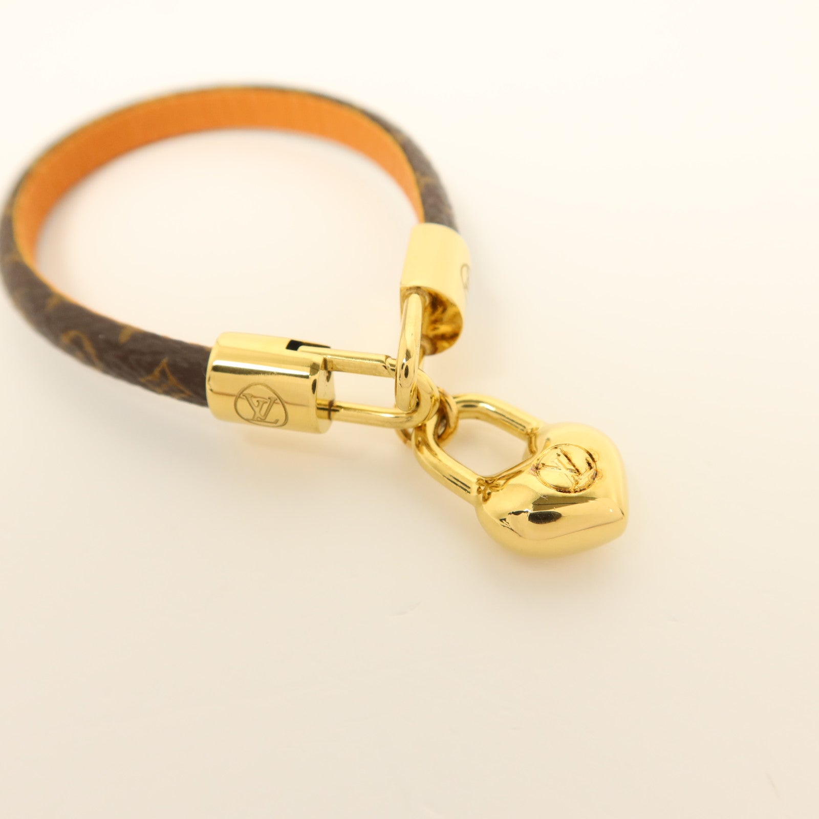 LOUIS VUITTON Monogram/金屬Crazy In Lock Bracelet手鏈