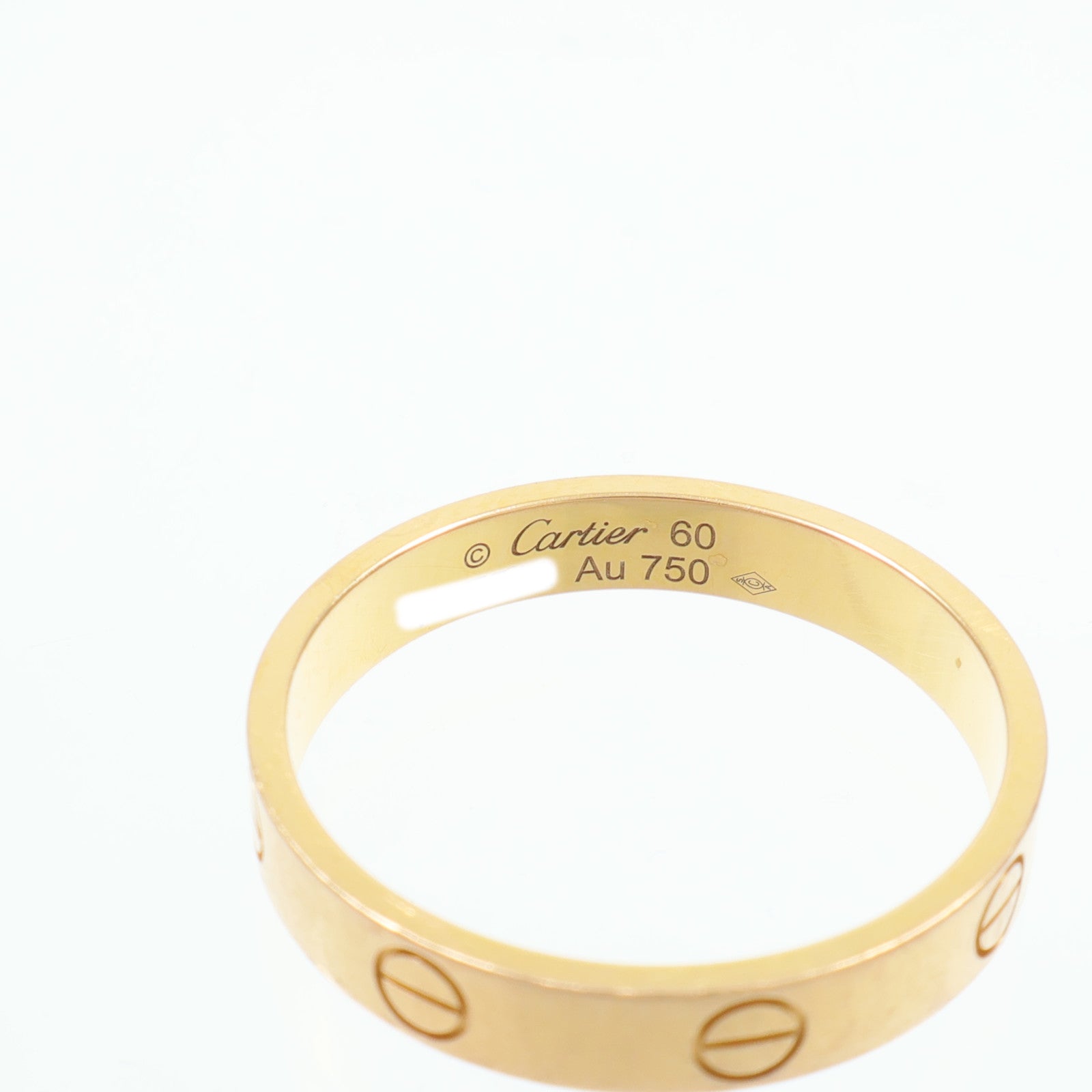 CARTIER 18K玫瑰金Mini Love Ring戒指