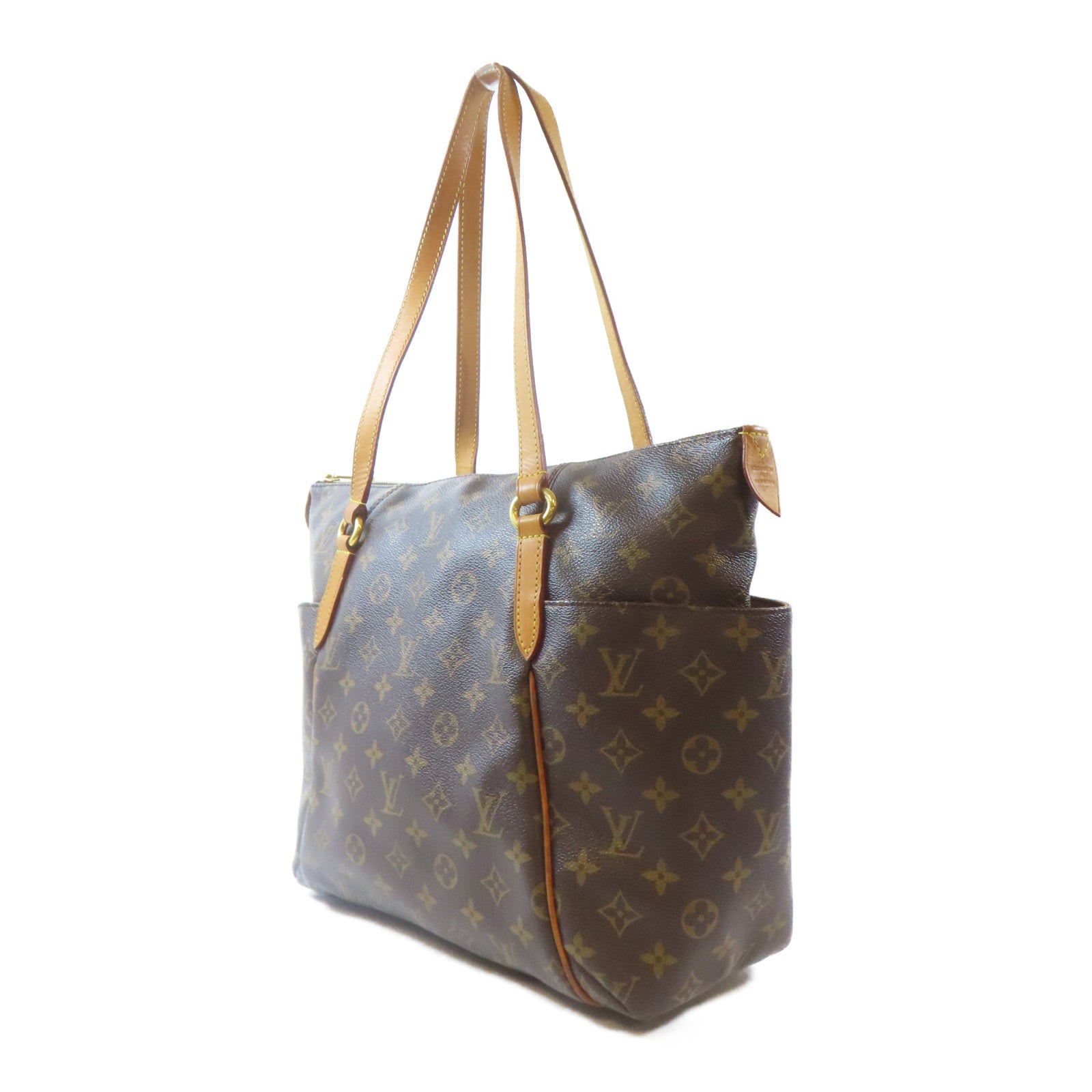 LOUIS VUITTON 【激減優惠】Monogram Totally MM金扣肩背袋啡色
