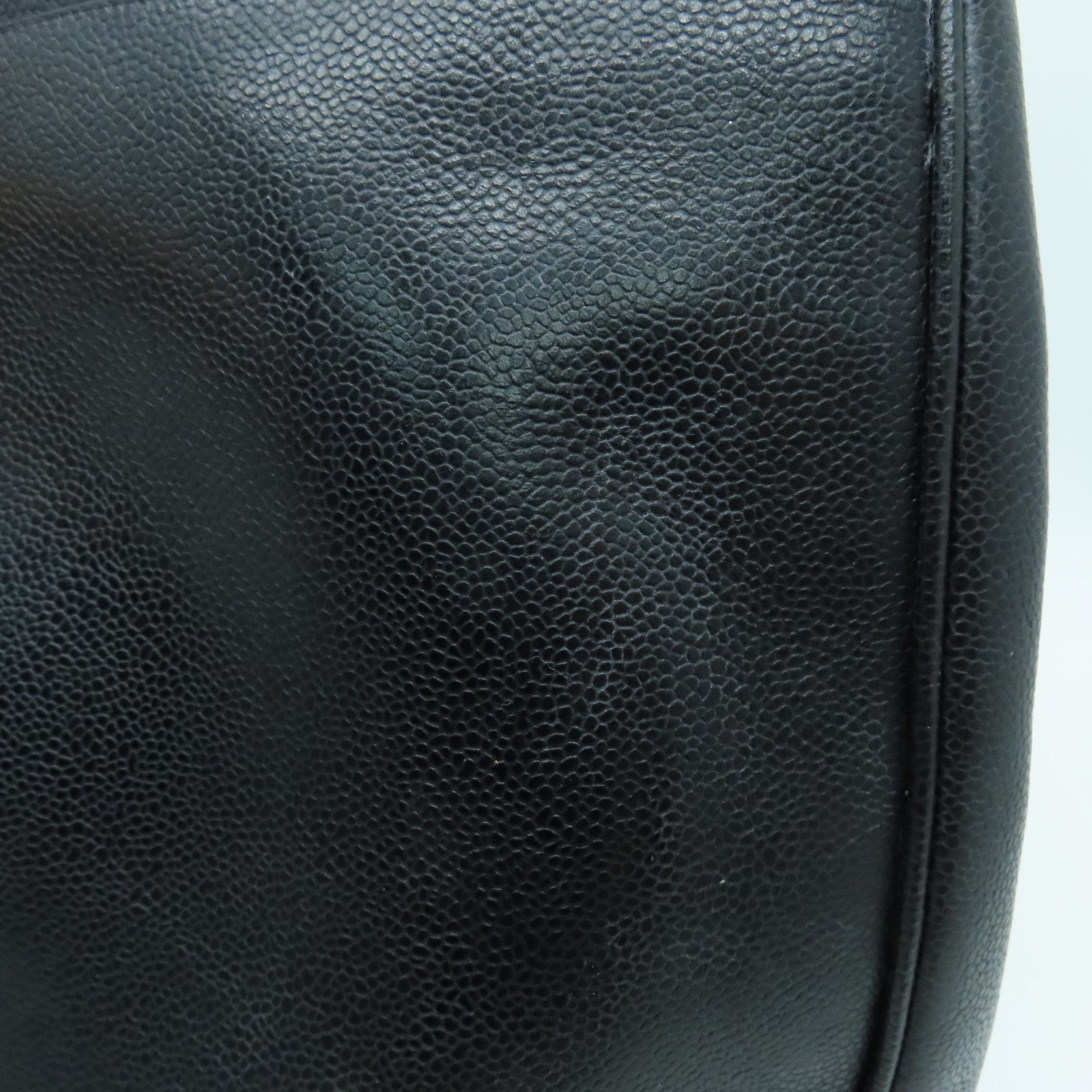 CHANEL cowhide leather Shoulder Bag gold buckle shoulder bag black