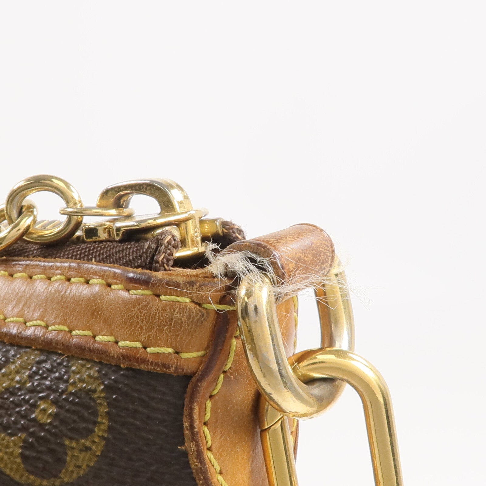 LOUIS VUITTON Monogram Palermo PM金扣手挽肩背兩用袋棕色