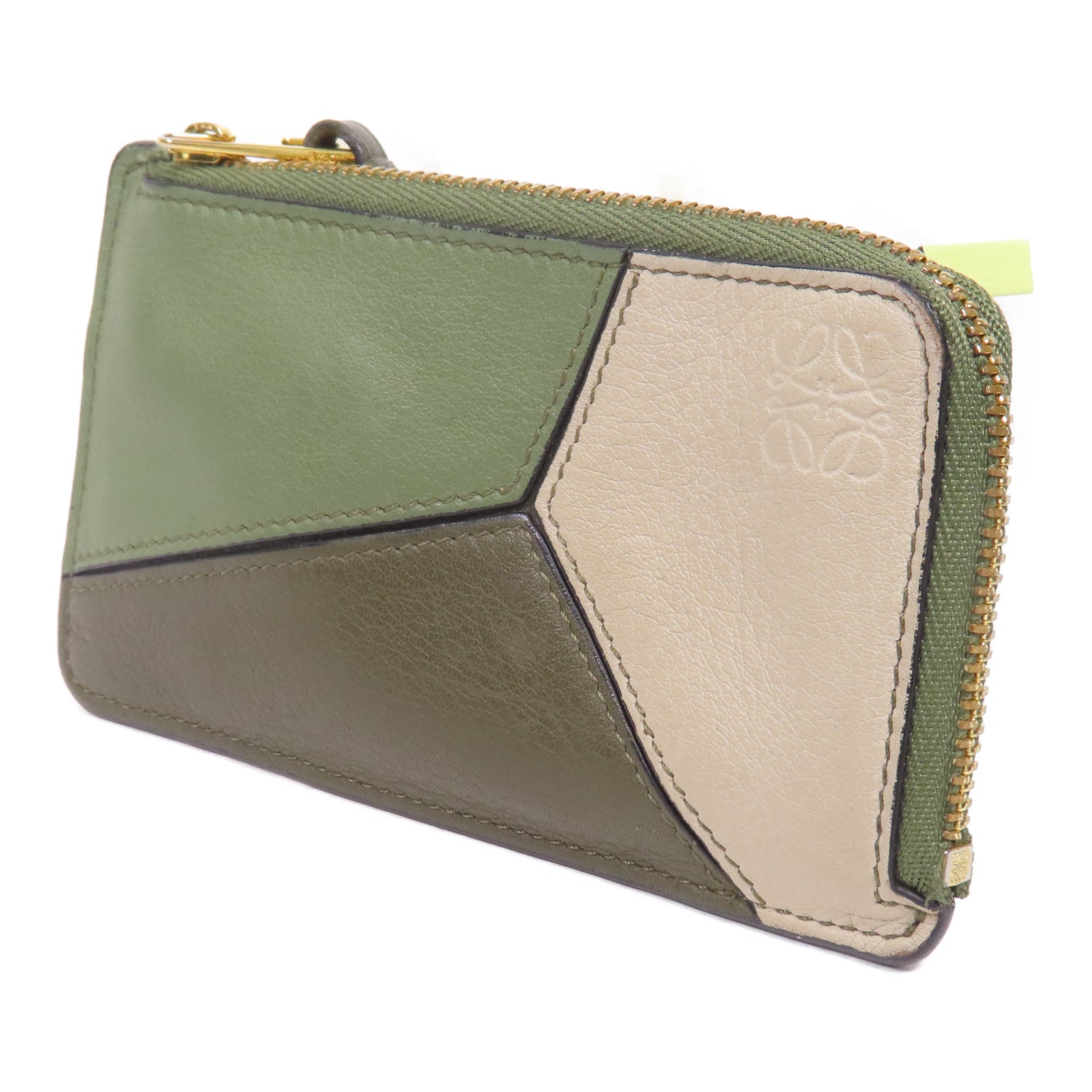 LOEWE 牛皮皮革Card Case金扣卡片套